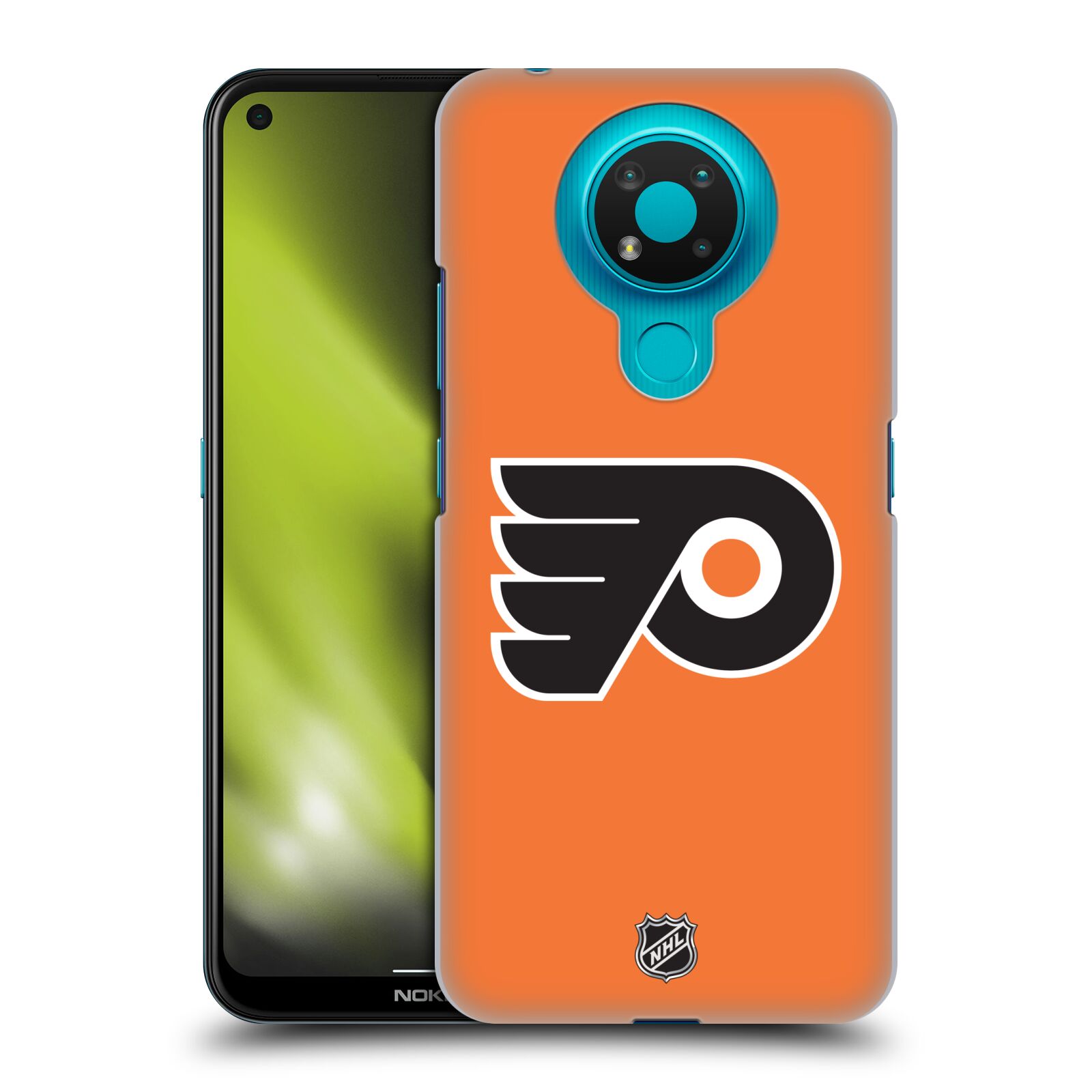 Pouzdro na mobil Nokia 3.4 - HEAD CASE - Hokej NHL - Philadelphia Flyers - Znak oranžová
