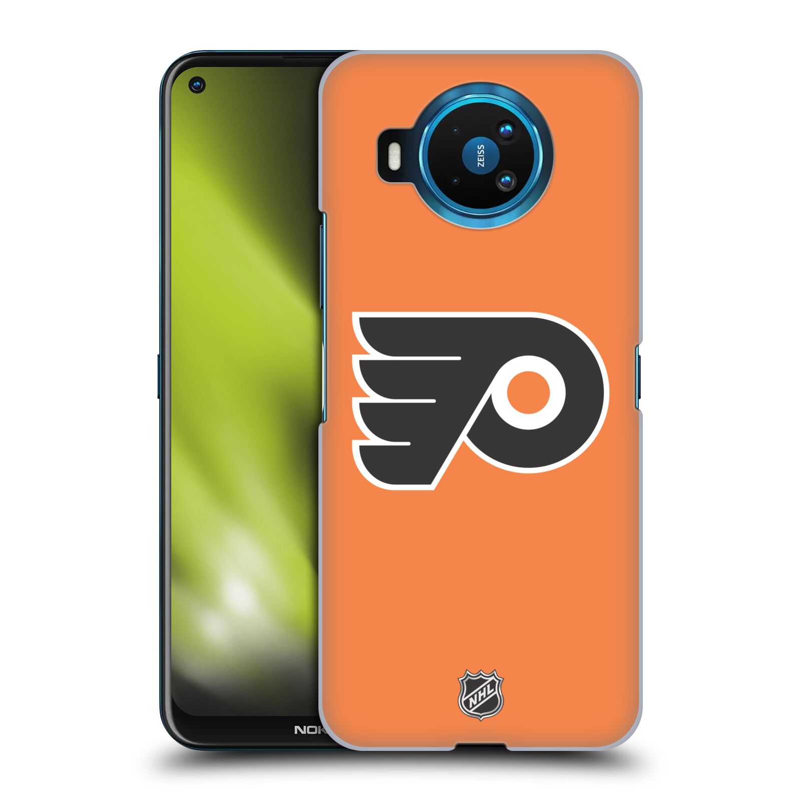 Pouzdro na mobil NOKIA 8.3 - HEAD CASE - Hokej NHL - Philadelphia Flyers - Znak oranžová