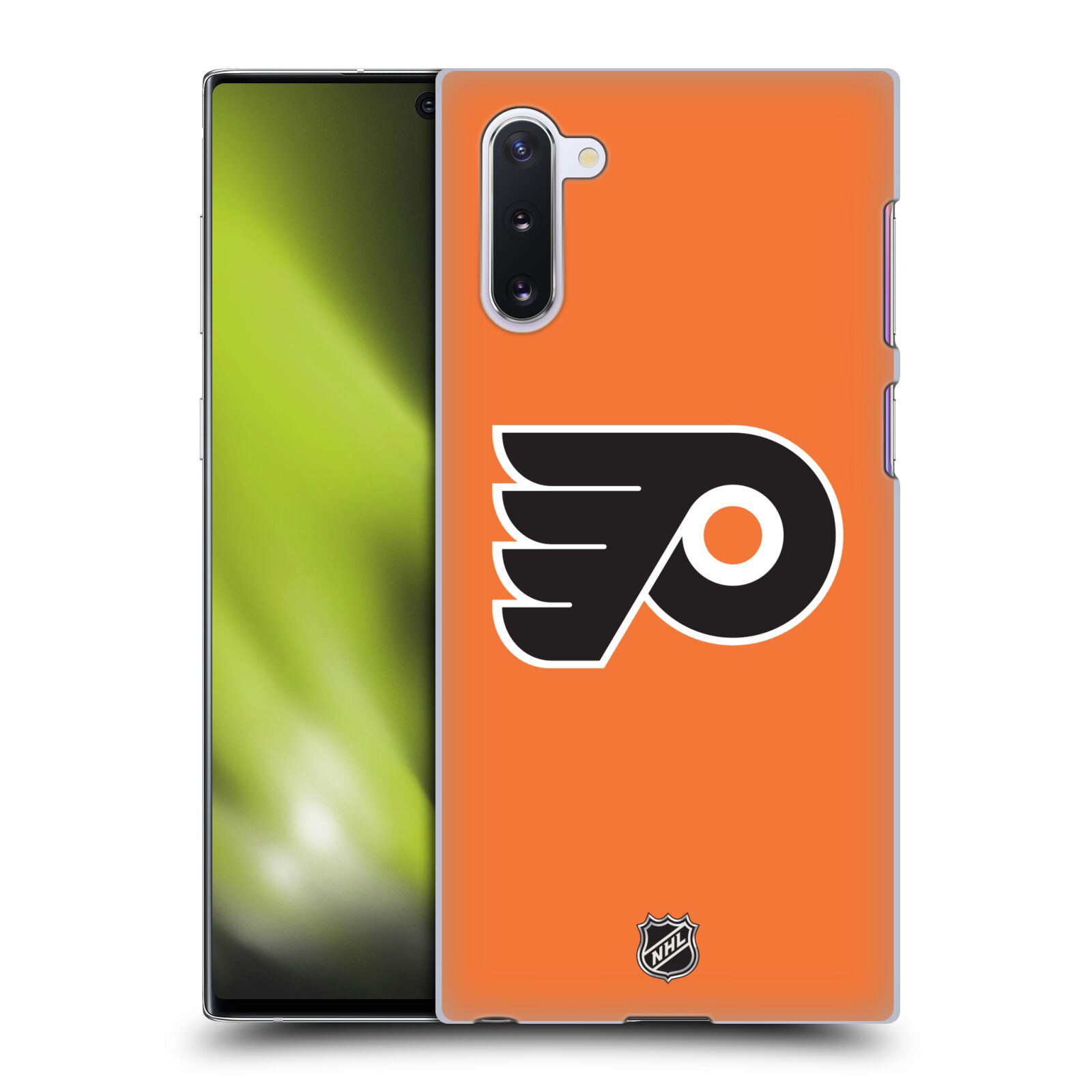 Pouzdro na mobil Samsung Galaxy Note 10 - HEAD CASE - Hokej NHL - Philadelphia Flyers - Znak oranžová