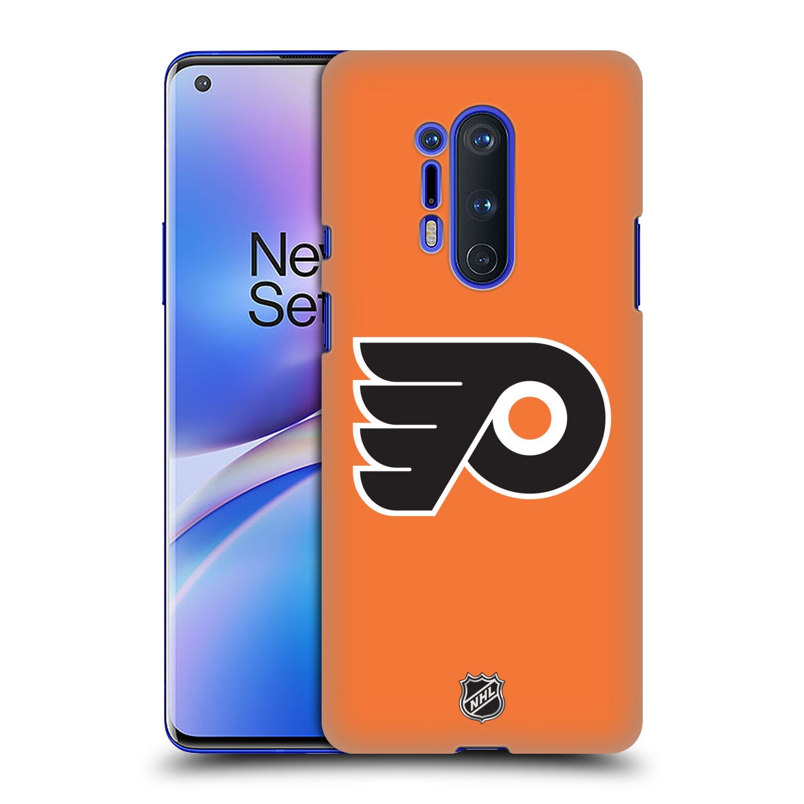 Pouzdro na mobil OnePlus 8 PRO 5G - HEAD CASE - Hokej NHL - Philadelphia Flyers - Znak oranžová