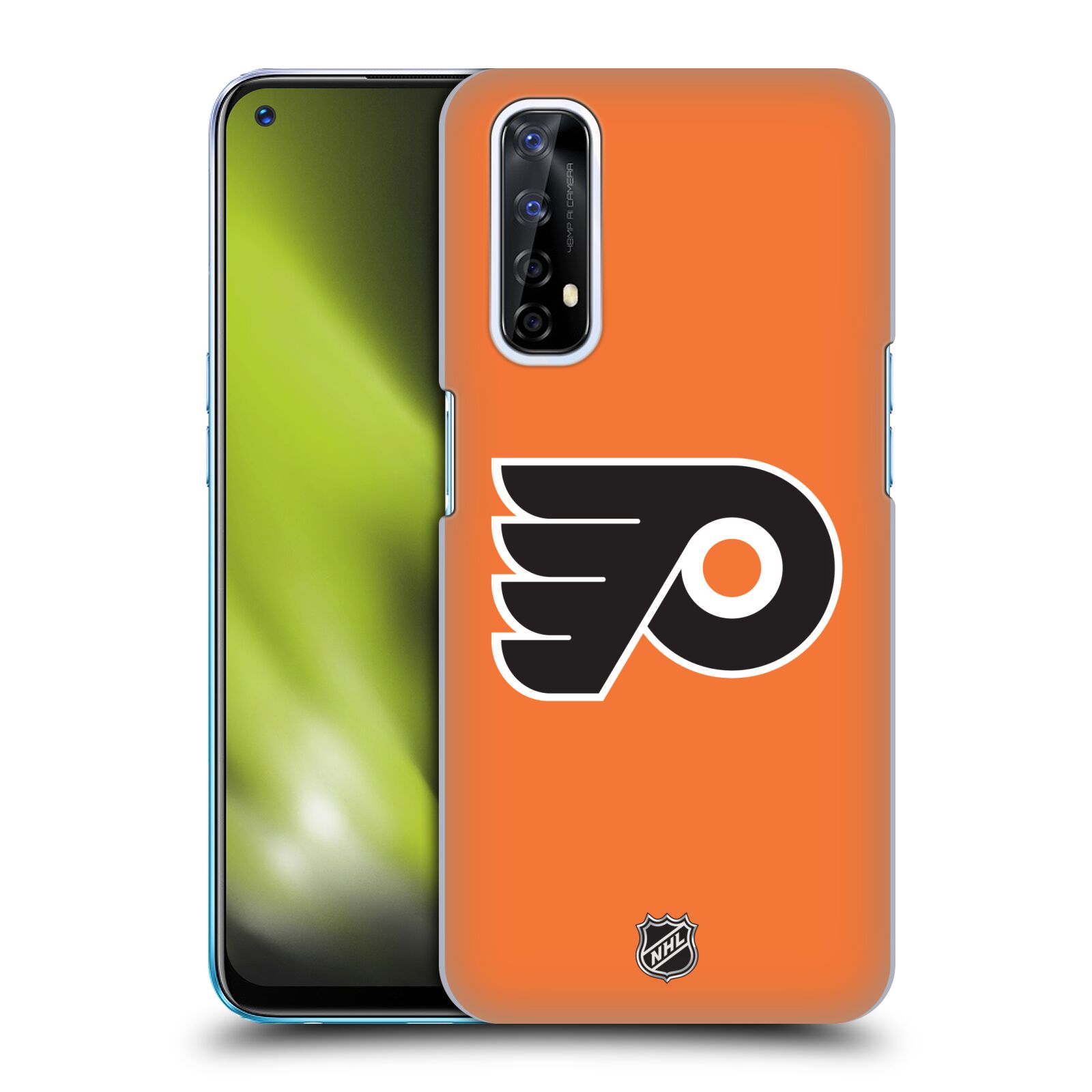Pouzdro na mobil Realme 7 - HEAD CASE - Hokej NHL - Philadelphia Flyers - Znak oranžová