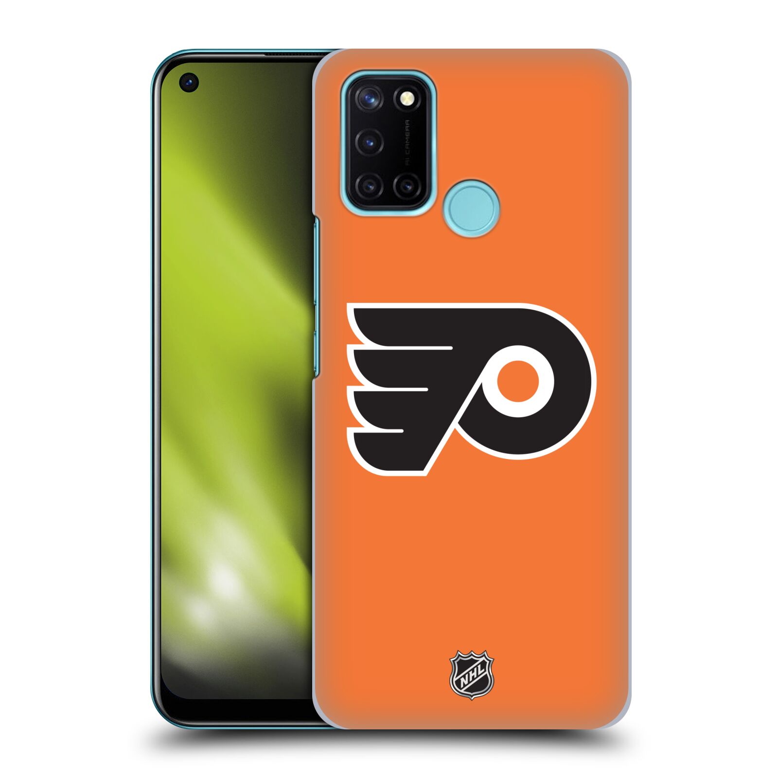Pouzdro na mobil Realme 7i / Realme C17 - HEAD CASE - Hokej NHL - Philadelphia Flyers - Znak oranžová