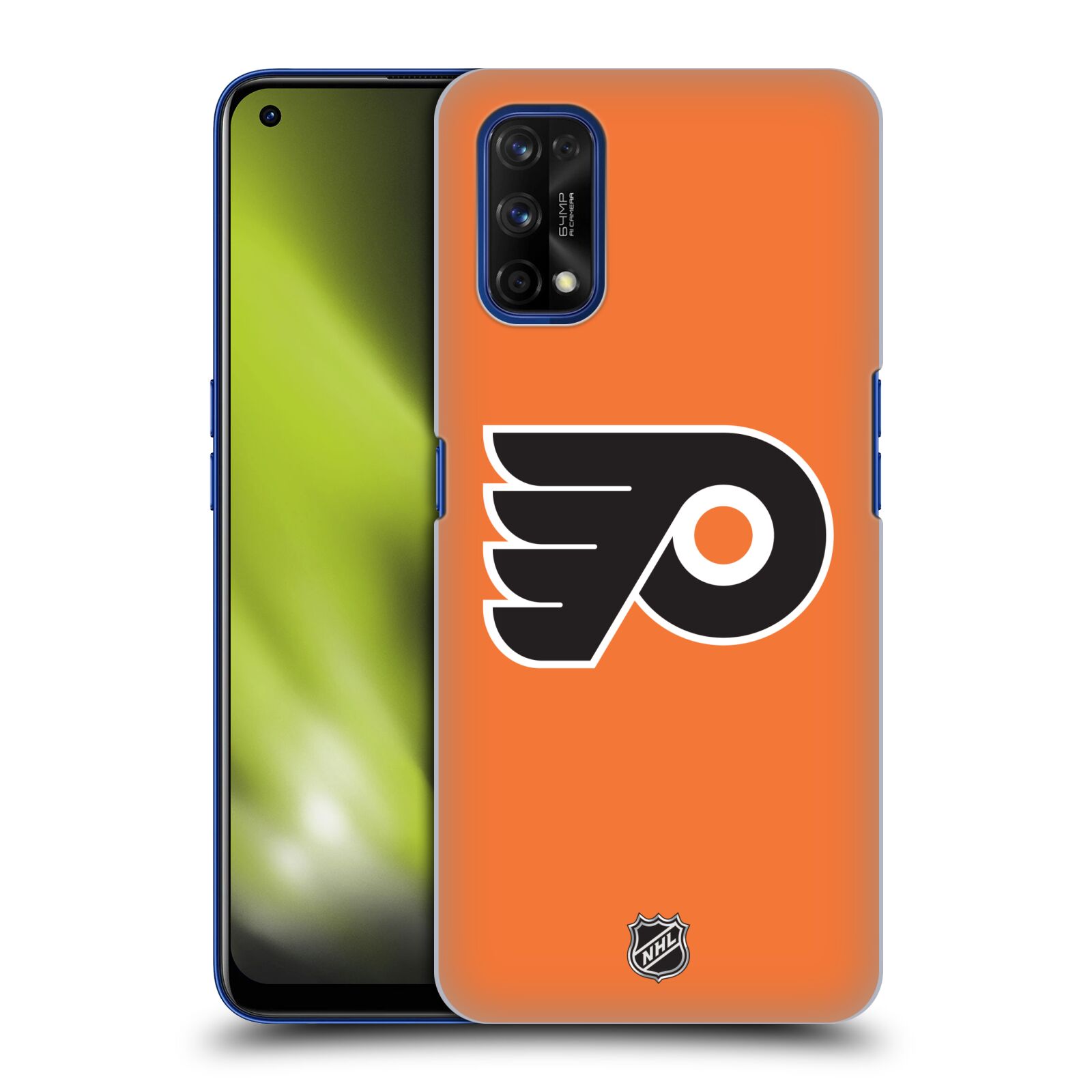 Pouzdro na mobil Realme 7 PRO - HEAD CASE - Hokej NHL - Philadelphia Flyers - Znak oranžová