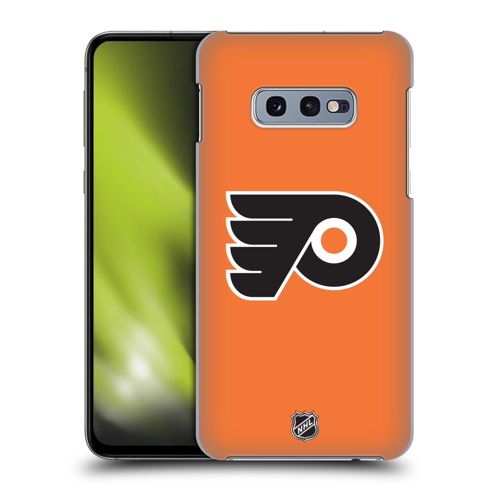Pouzdro na mobil Samsung Galaxy S10e - HEAD CASE - Hokej NHL - Philadelphia Flyers - Znak oranžová