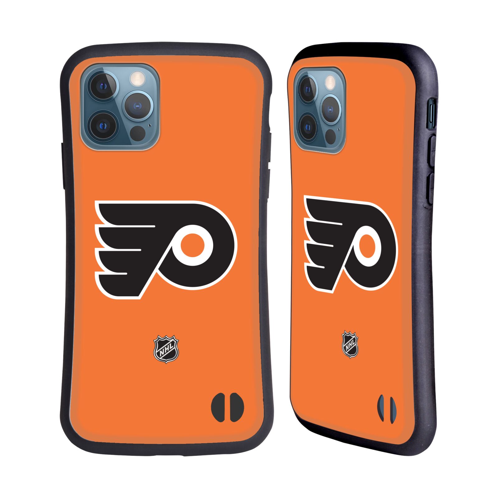Obal na mobil Apple iPhone 12 / 12 PRO - HEAD CASE - NHL - Philadelphia Flyers čistý znak