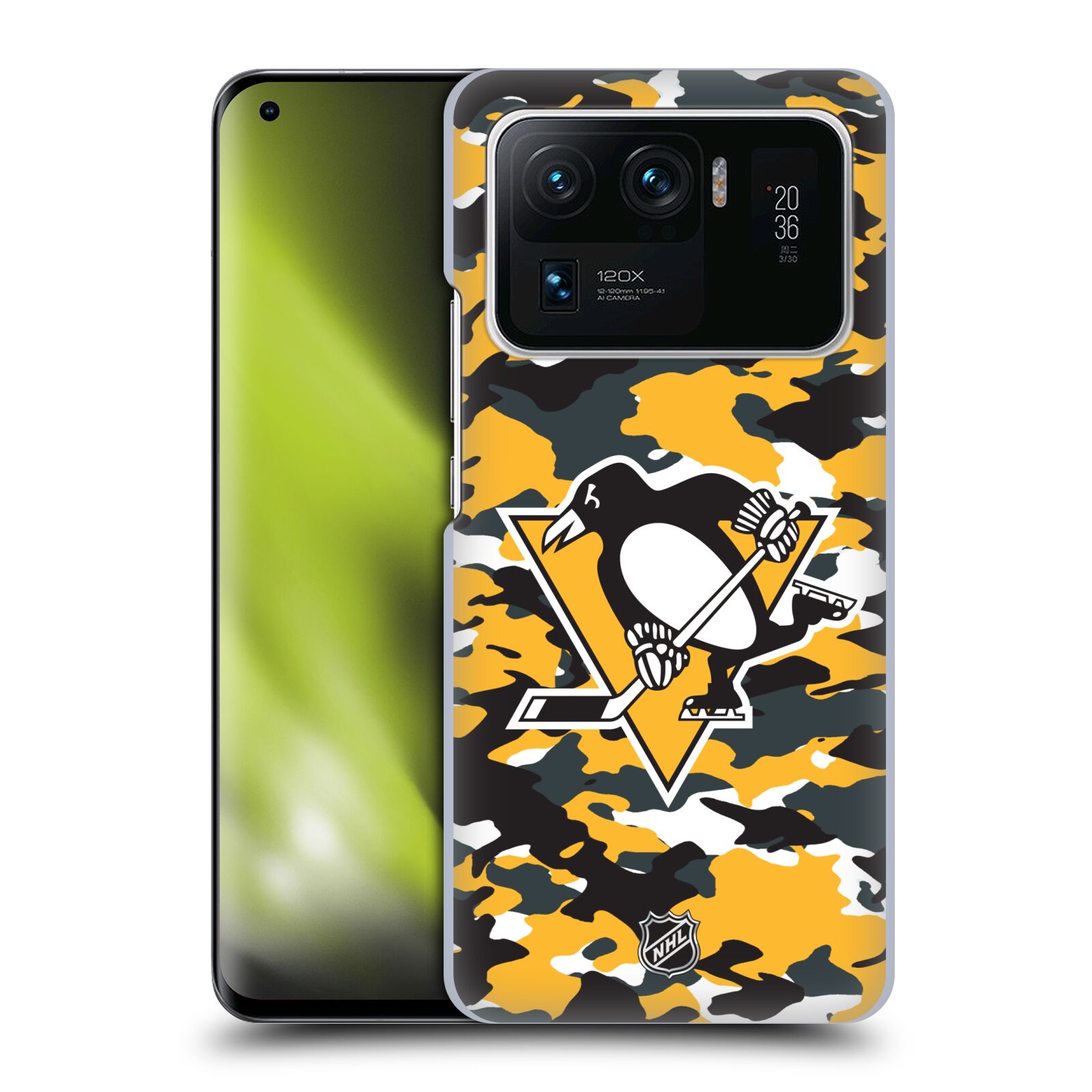 Pouzdro na mobil Xiaomi  Mi 11 ULTRA - HEAD CASE - Hokej NHL - Pittsburgh Penguins - kamufláž znak