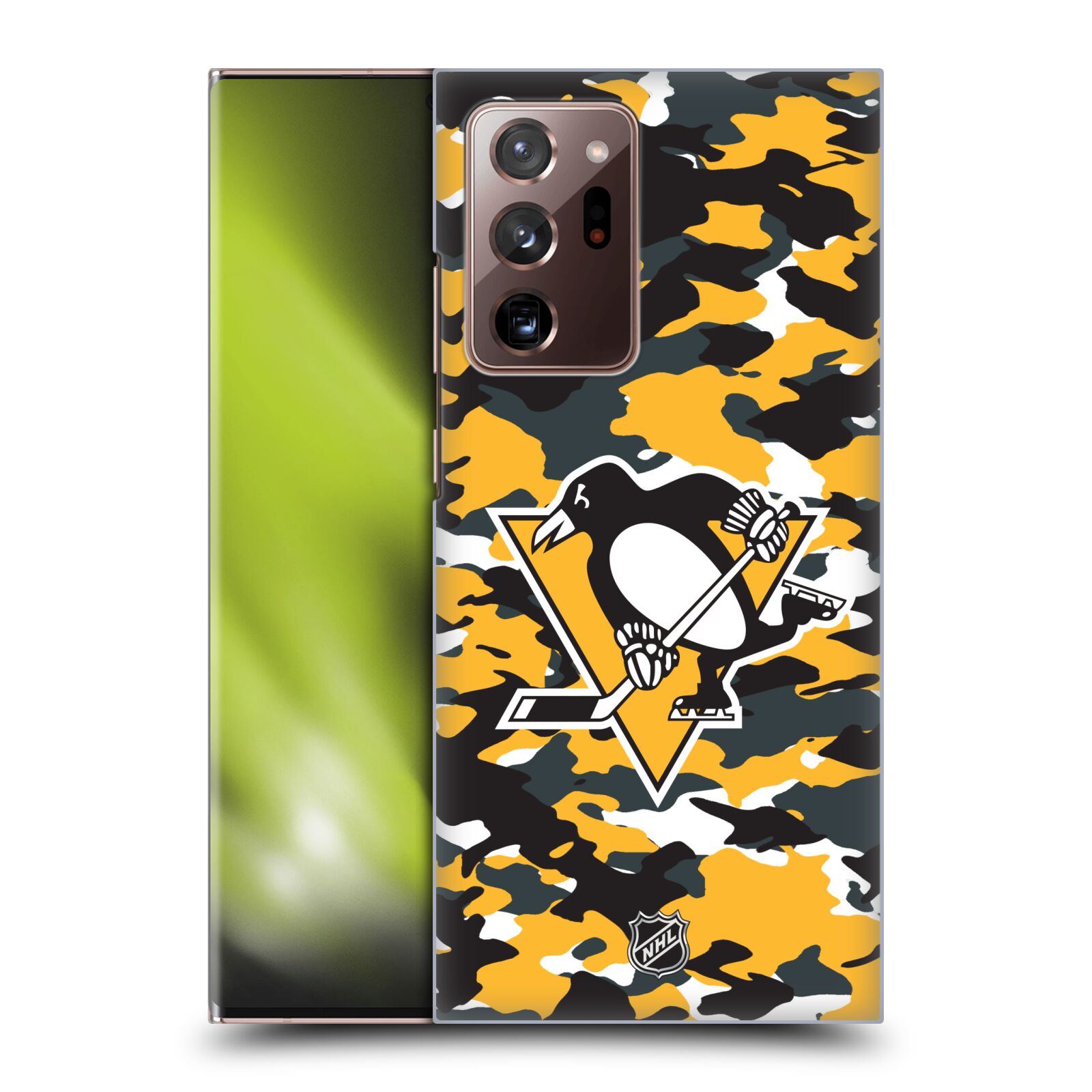 Pouzdro na mobil Samsung Galaxy Note 20 ULTRA - HEAD CASE - Hokej NHL - Pittsburgh Penguins - kamufláž znak