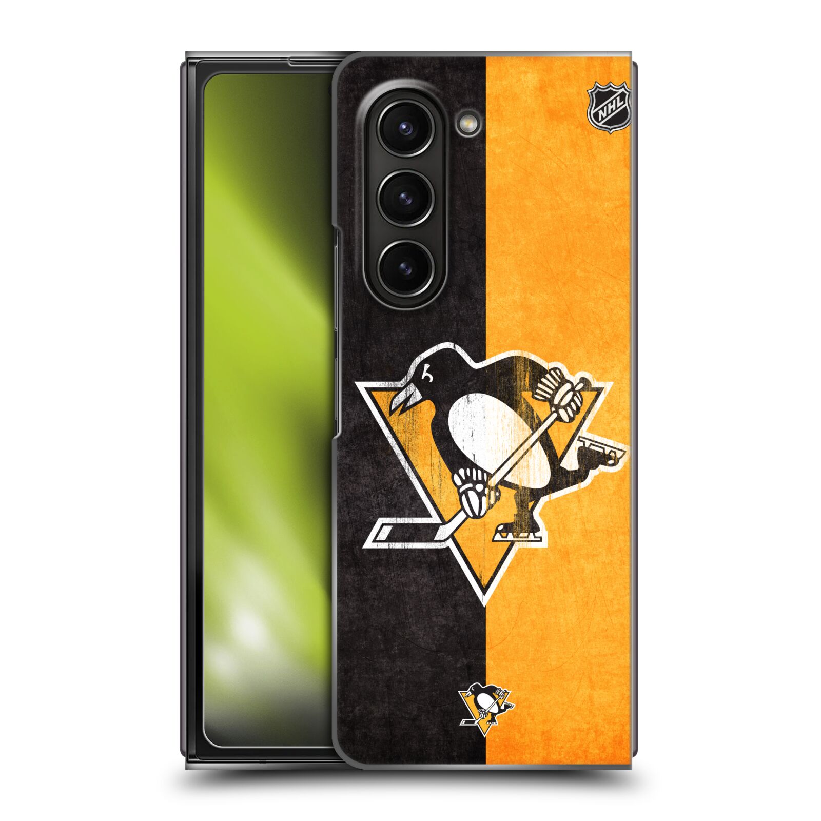Plastový obal HEAD CASE na mobil Samsung Galaxy Z Fold 5  Hokej NHL - Pittsburgh Penguins - Znak oldschool