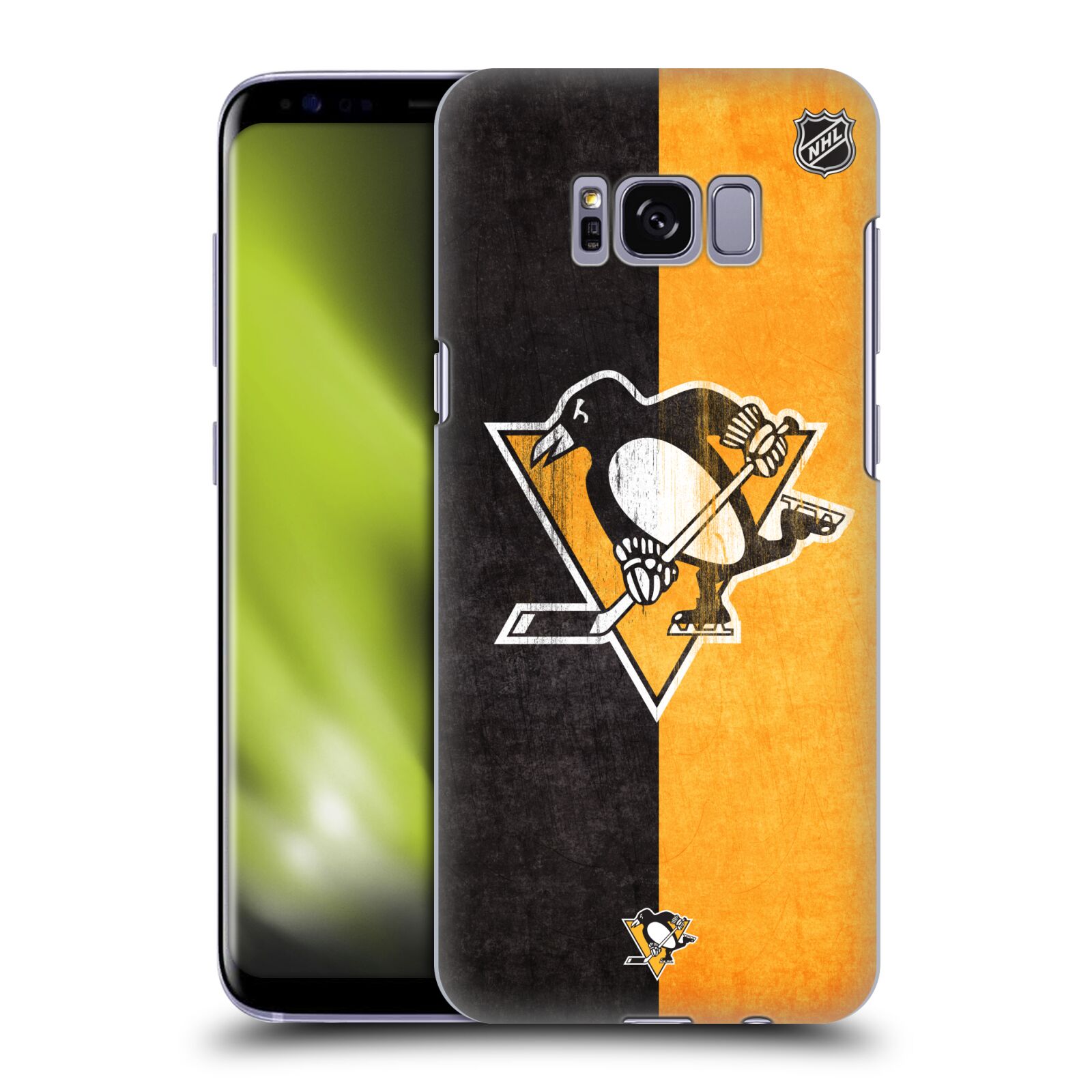 Pouzdro na mobil Samsung Galaxy S8 - HEAD CASE - Hokej NHL - Pittsburgh Penguins - Znak oldschool