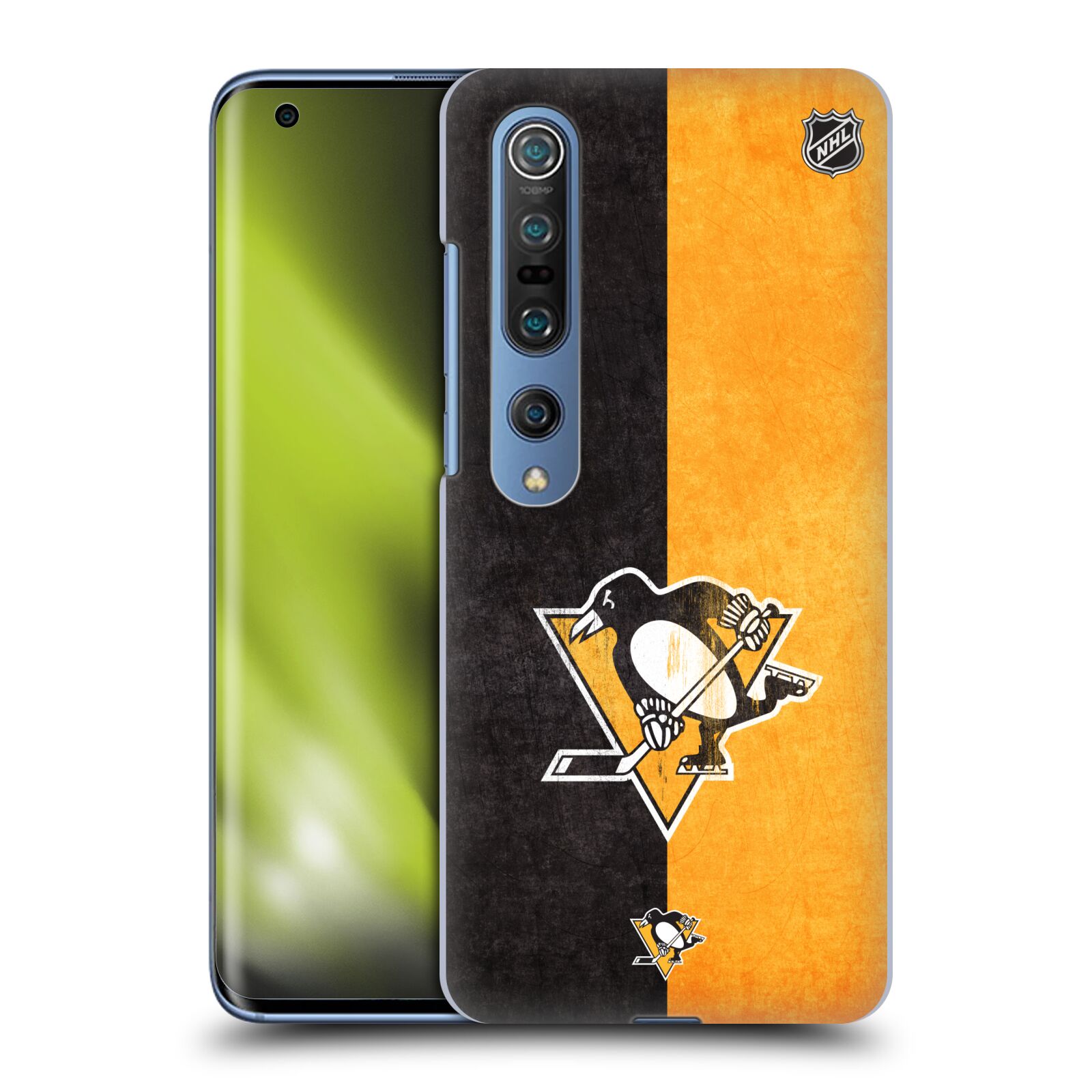 Pouzdro na mobil Xiaomi  Mi 10 5G / Mi 10 5G PRO - HEAD CASE - Hokej NHL - Pittsburgh Penguins - Znak oldschool