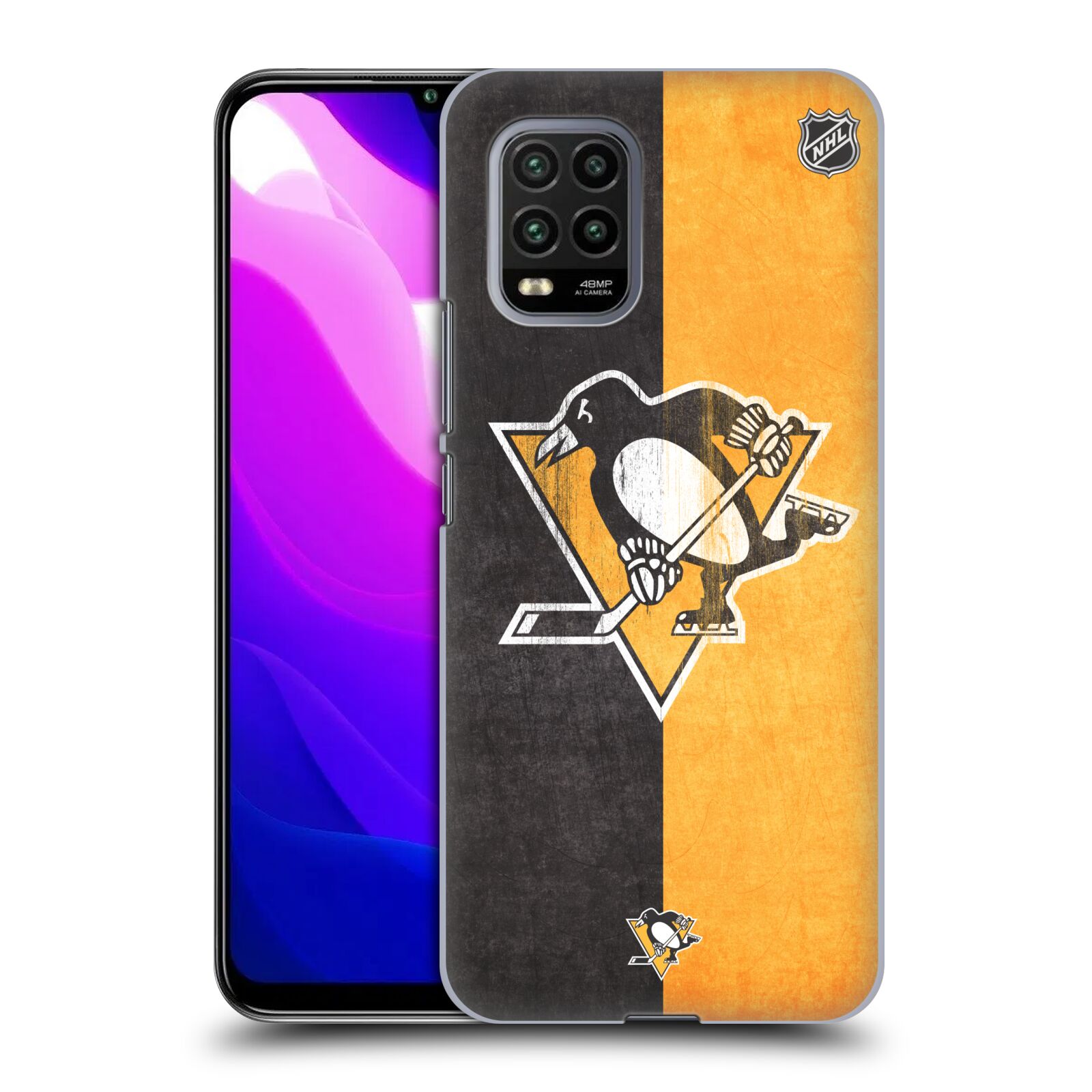 Pouzdro na mobil Xiaomi  Mi 10 LITE / Mi 10 LITE 5G - HEAD CASE - Hokej NHL - Pittsburgh Penguins - Znak oldschool