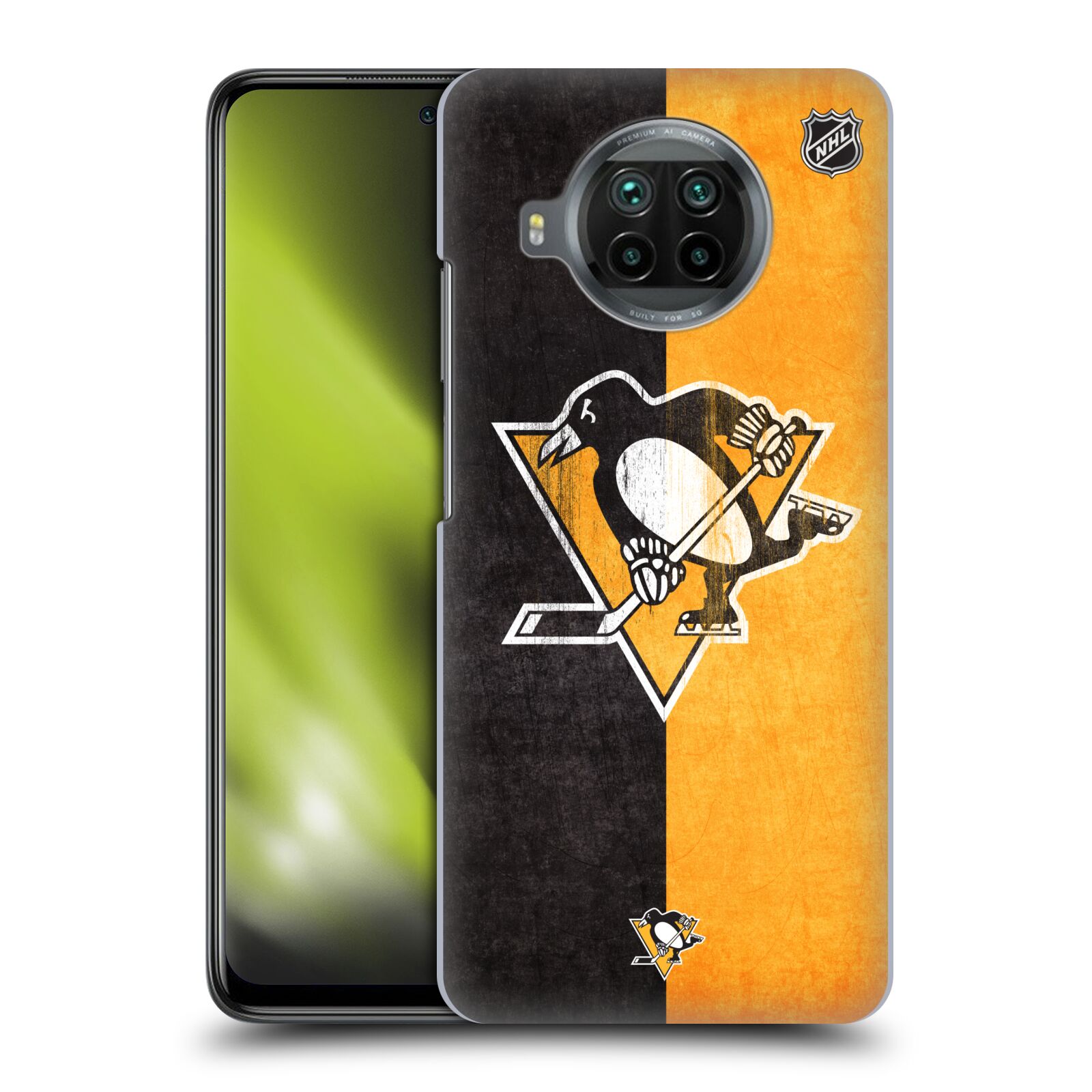 Pouzdro na mobil Xiaomi  Mi 10T LITE 5G - HEAD CASE - Hokej NHL - Pittsburgh Penguins - Znak oldschool