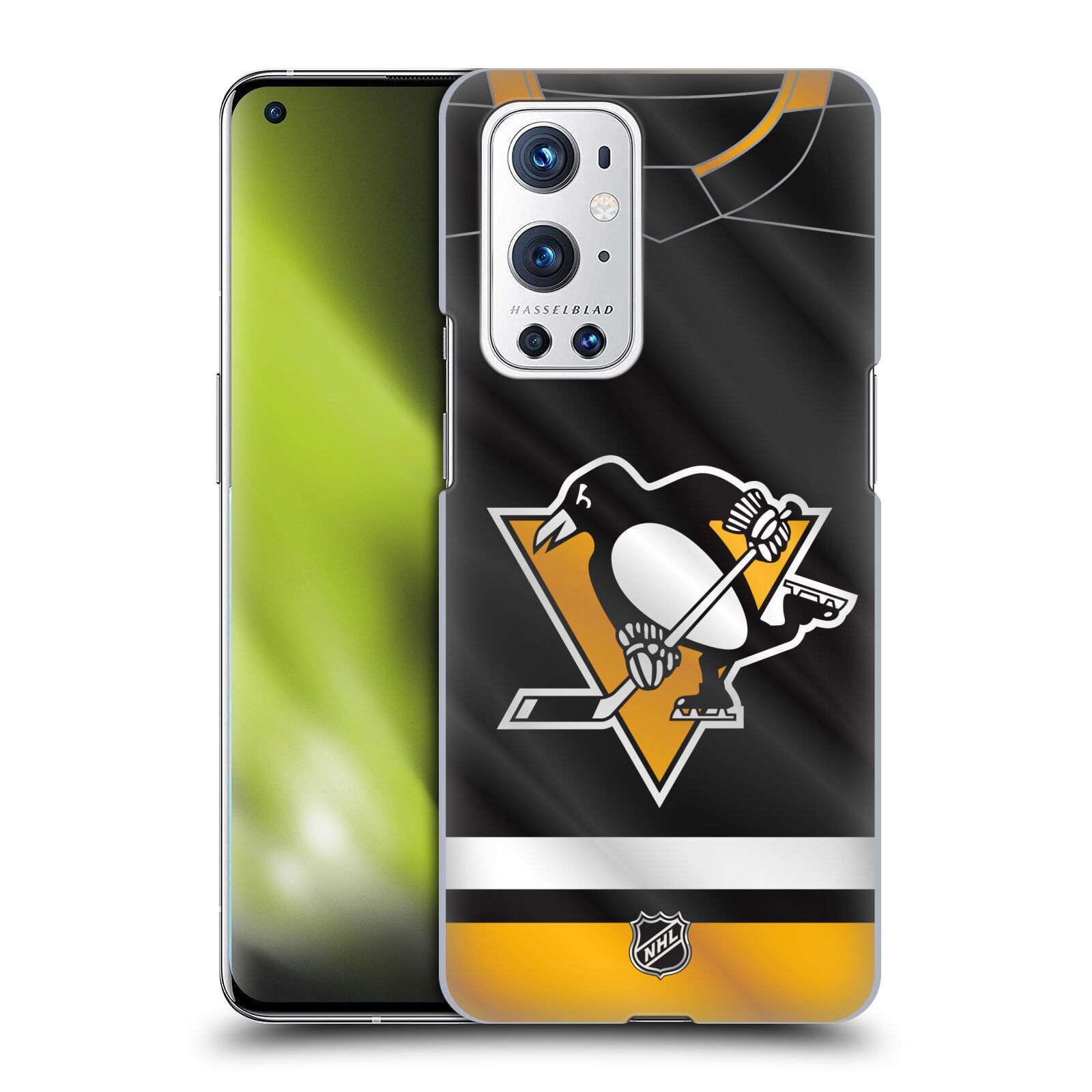 Pouzdro na mobil OnePlus 9 PRO - HEAD CASE - Hokej NHL - Pittsburgh Penguins - Dres