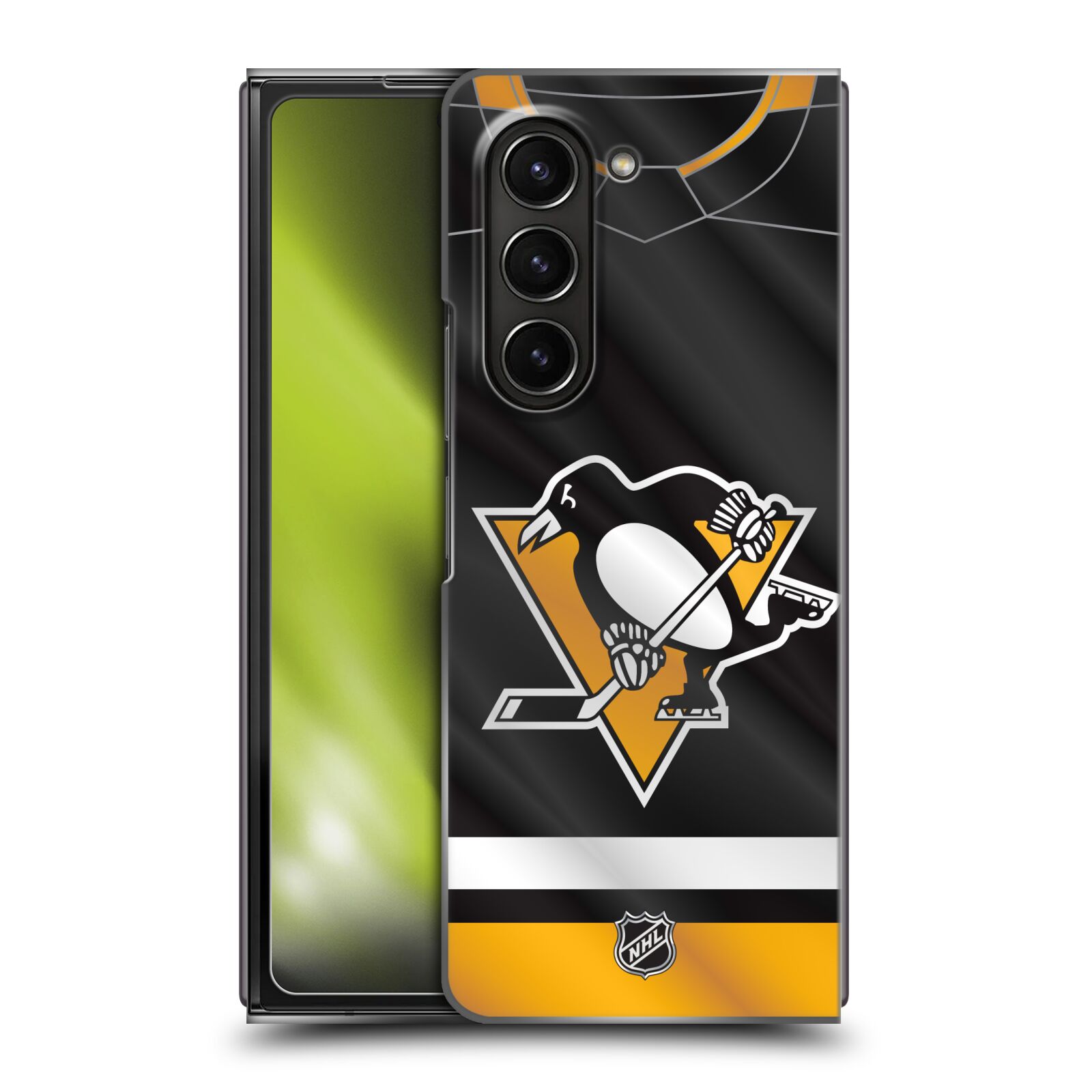 Plastový obal HEAD CASE na mobil Samsung Galaxy Z Fold 5  Hokej NHL - Pittsburgh Penguins - Dres