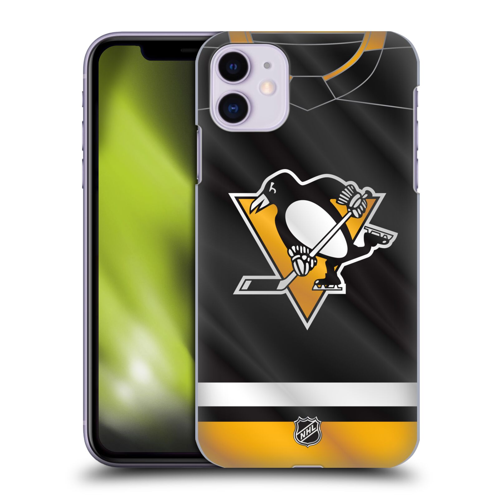 Pouzdro na mobil Apple Iphone 11 - HEAD CASE - Hokej NHL - Pittsburgh Penguins - Dres