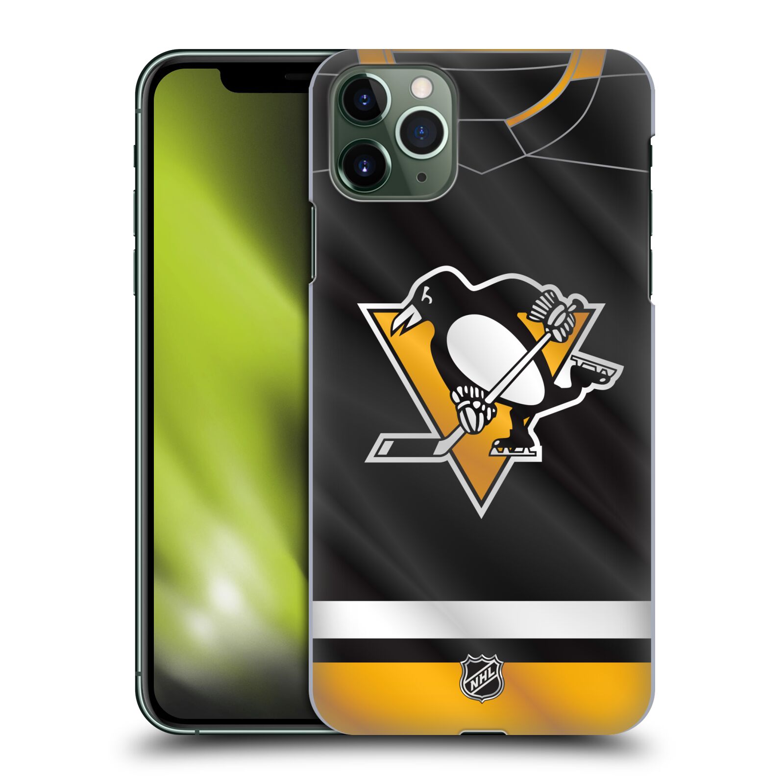 Pouzdro na mobil Apple Iphone 11 PRO MAX - HEAD CASE - Hokej NHL - Pittsburgh Penguins - Dres