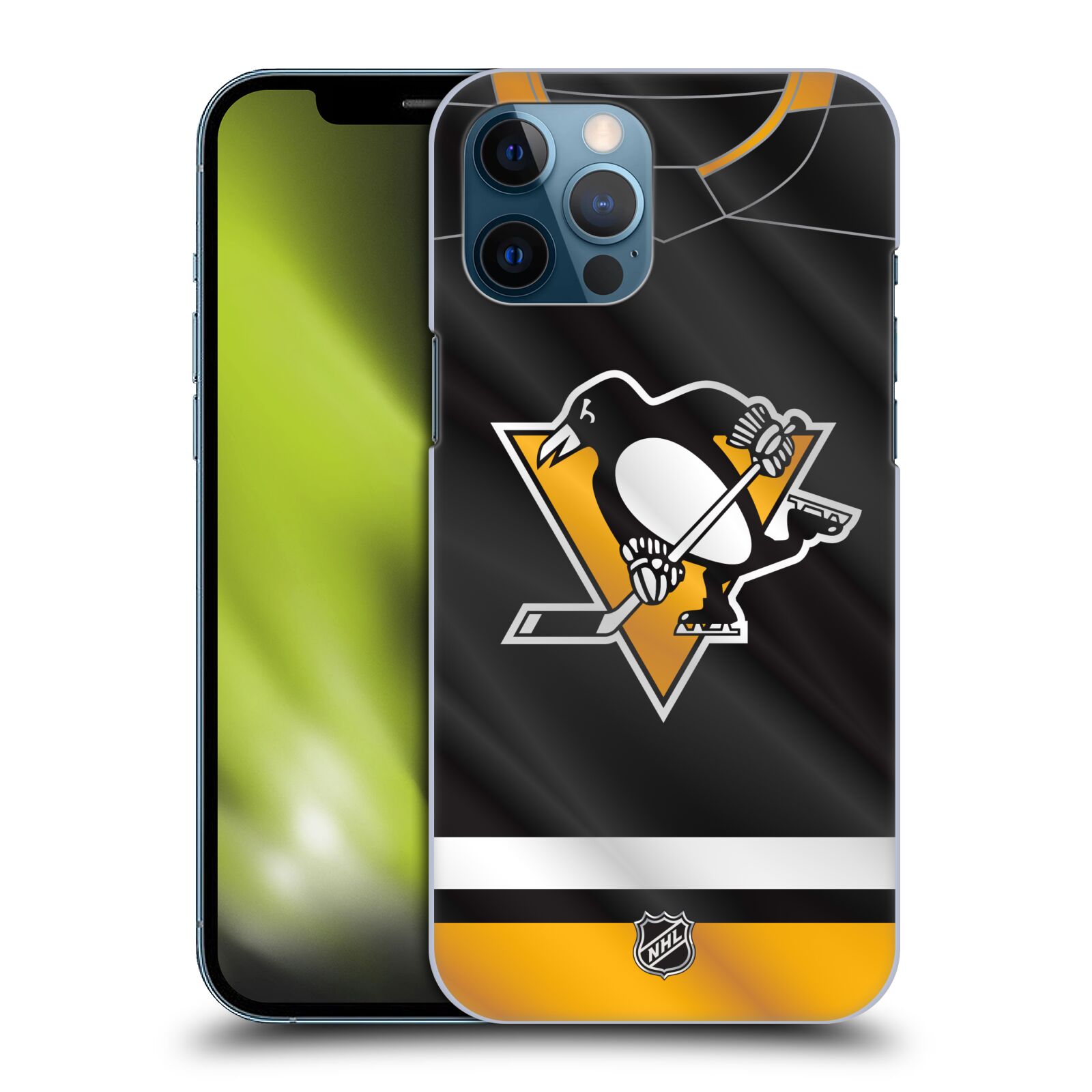 Pouzdro na mobil Apple Iphone 12 PRO MAX - HEAD CASE - Hokej NHL - Pittsburgh Penguins - Dres