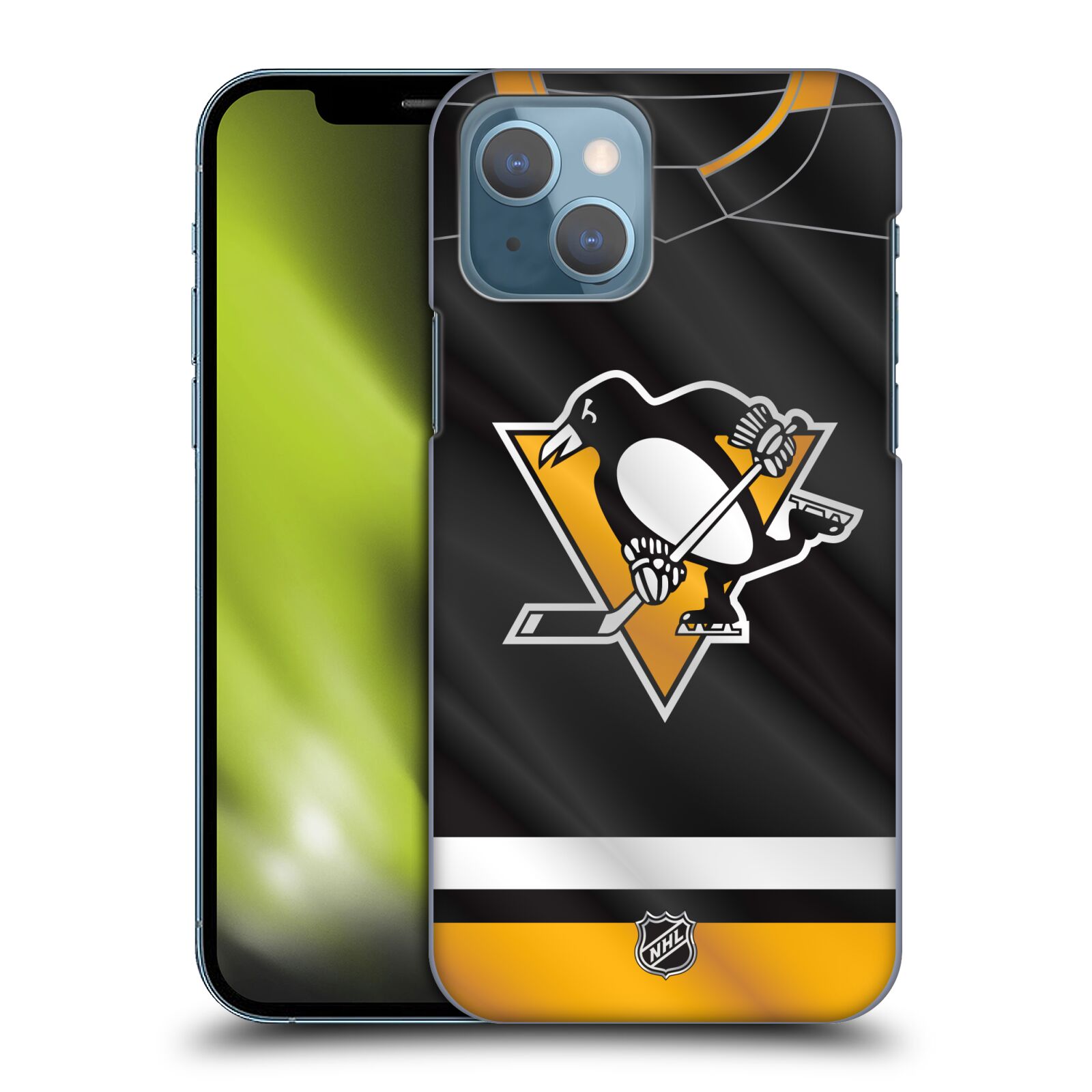 Pouzdro na mobil Apple Iphone 13 - HEAD CASE - Hokej NHL - Pittsburgh Penguins - Dres