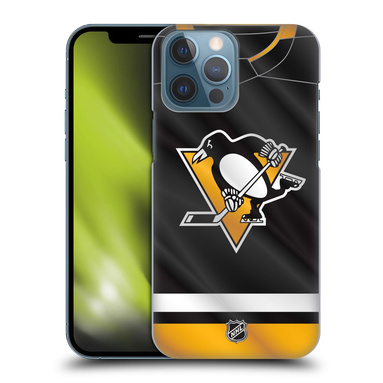 Pouzdro na mobil Apple Iphone 13 PRO MAX - HEAD CASE - Hokej NHL - Pittsburgh Penguins - Dres