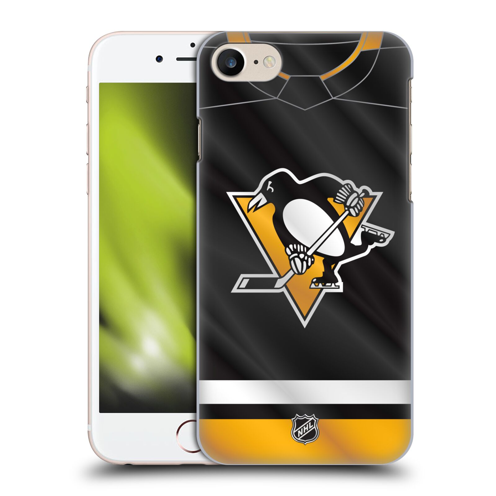 Pouzdro na mobil Apple Iphone 7/8 - HEAD CASE - Hokej NHL - Pittsburgh Penguins - Dres