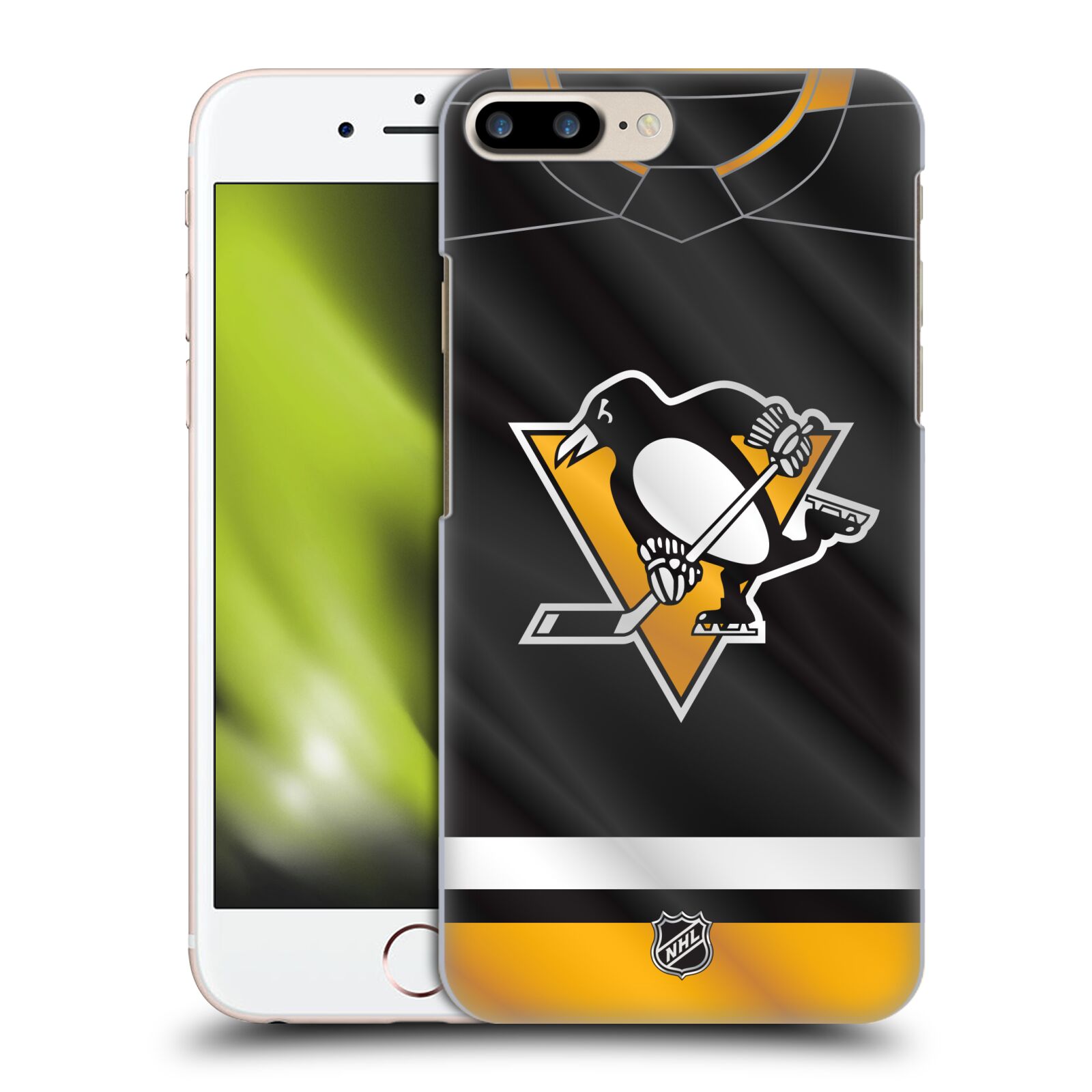 Pouzdro na mobil Apple Iphone 7/8 PLUS - HEAD CASE - Hokej NHL - Pittsburgh Penguins - Dres