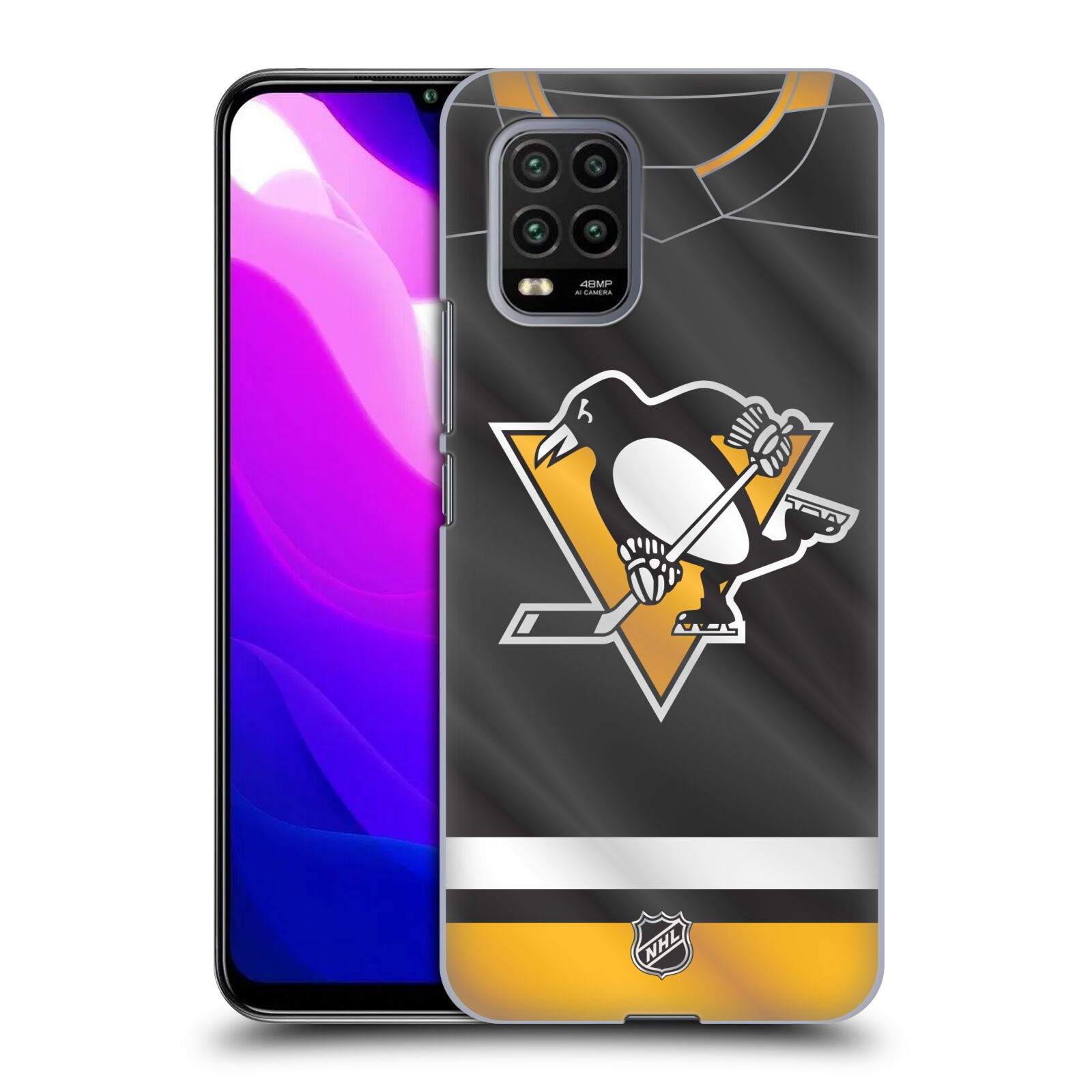 Pouzdro na mobil Xiaomi  Mi 10 LITE / Mi 10 LITE 5G - HEAD CASE - Hokej NHL - Pittsburgh Penguins - Dres