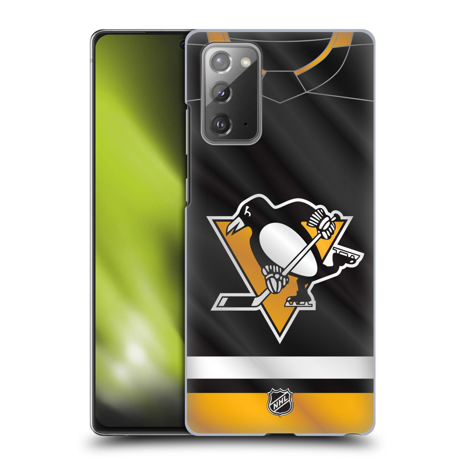 Pouzdro na mobil Samsung Galaxy Note 20 - HEAD CASE - Hokej NHL - Pittsburgh Penguins - Dres