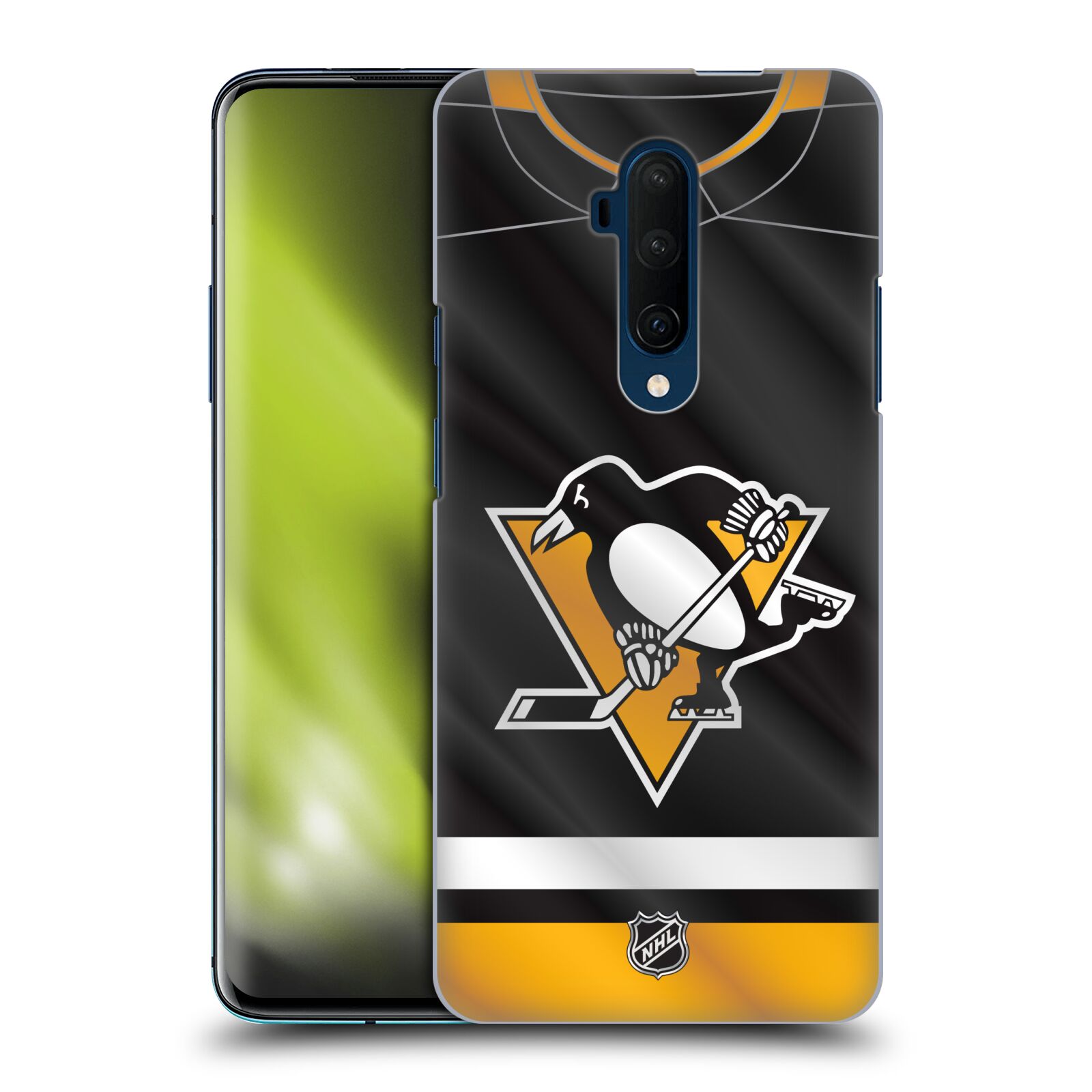 Pouzdro na mobil OnePlus 7T Pro - HEAD CASE - Hokej NHL - Pittsburgh Penguins - Dres