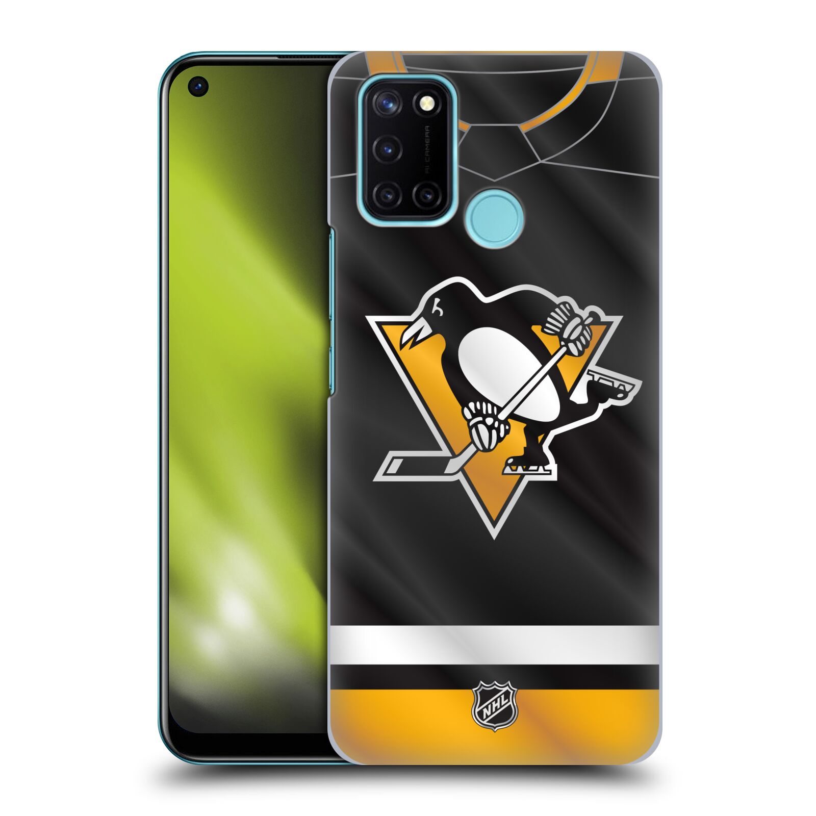 Pouzdro na mobil Realme 7i / Realme C17 - HEAD CASE - Hokej NHL - Pittsburgh Penguins - Dres