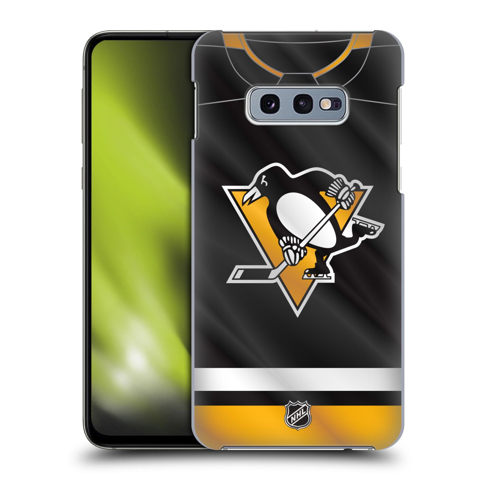 Pouzdro na mobil Samsung Galaxy S10e - HEAD CASE - Hokej NHL - Pittsburgh Penguins - Dres