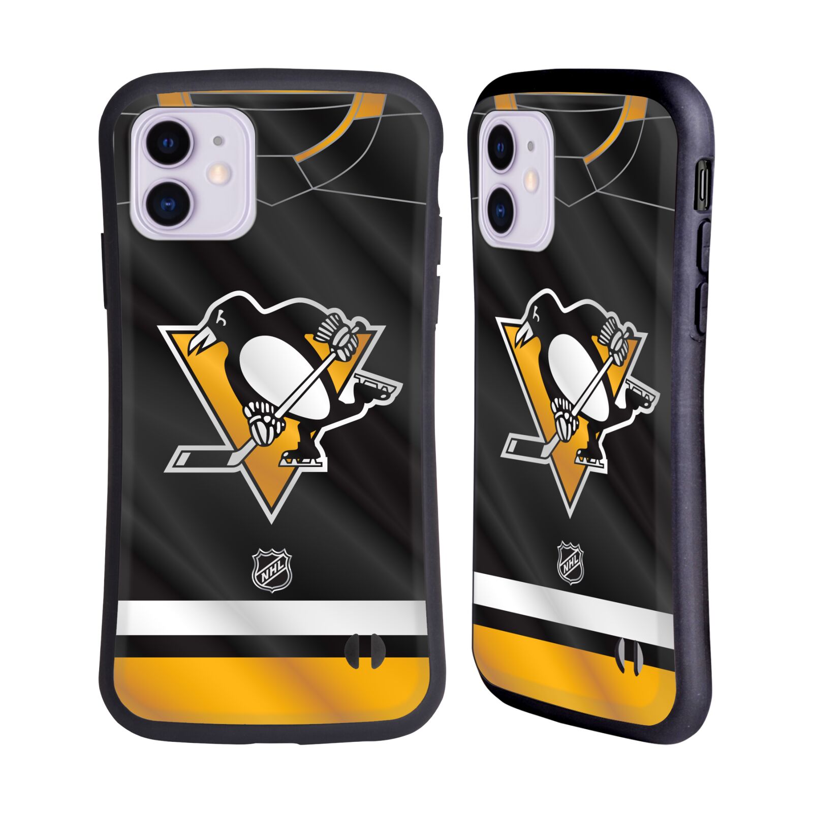 Obal na mobil Apple iPhone 11 - HEAD CASE - NHL - Dres logo Pittsburgh Penguins