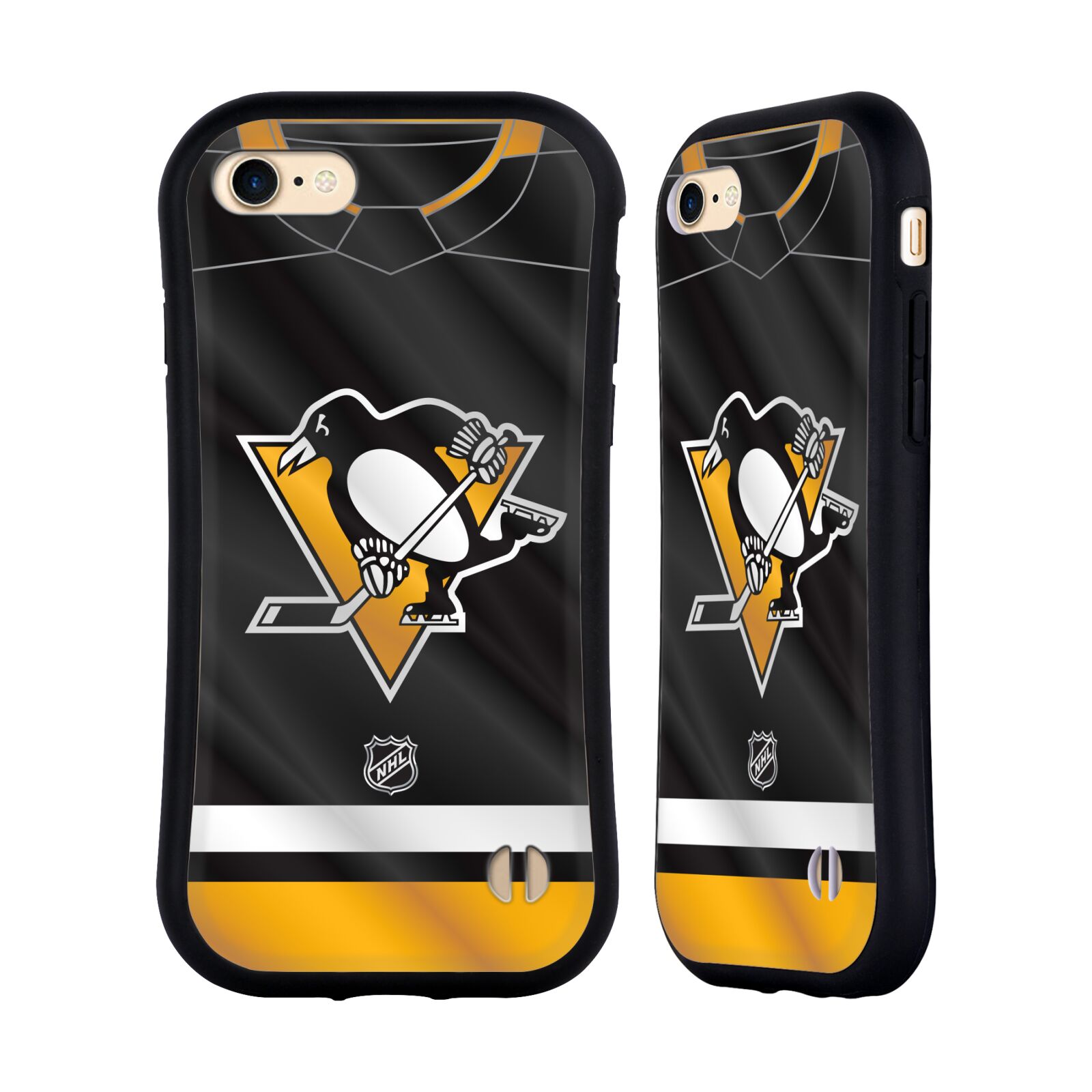 Obal na mobil Apple iPhone 7/8, SE 2020 - HEAD CASE - NHL - Dres logo Pittsburgh Penguins