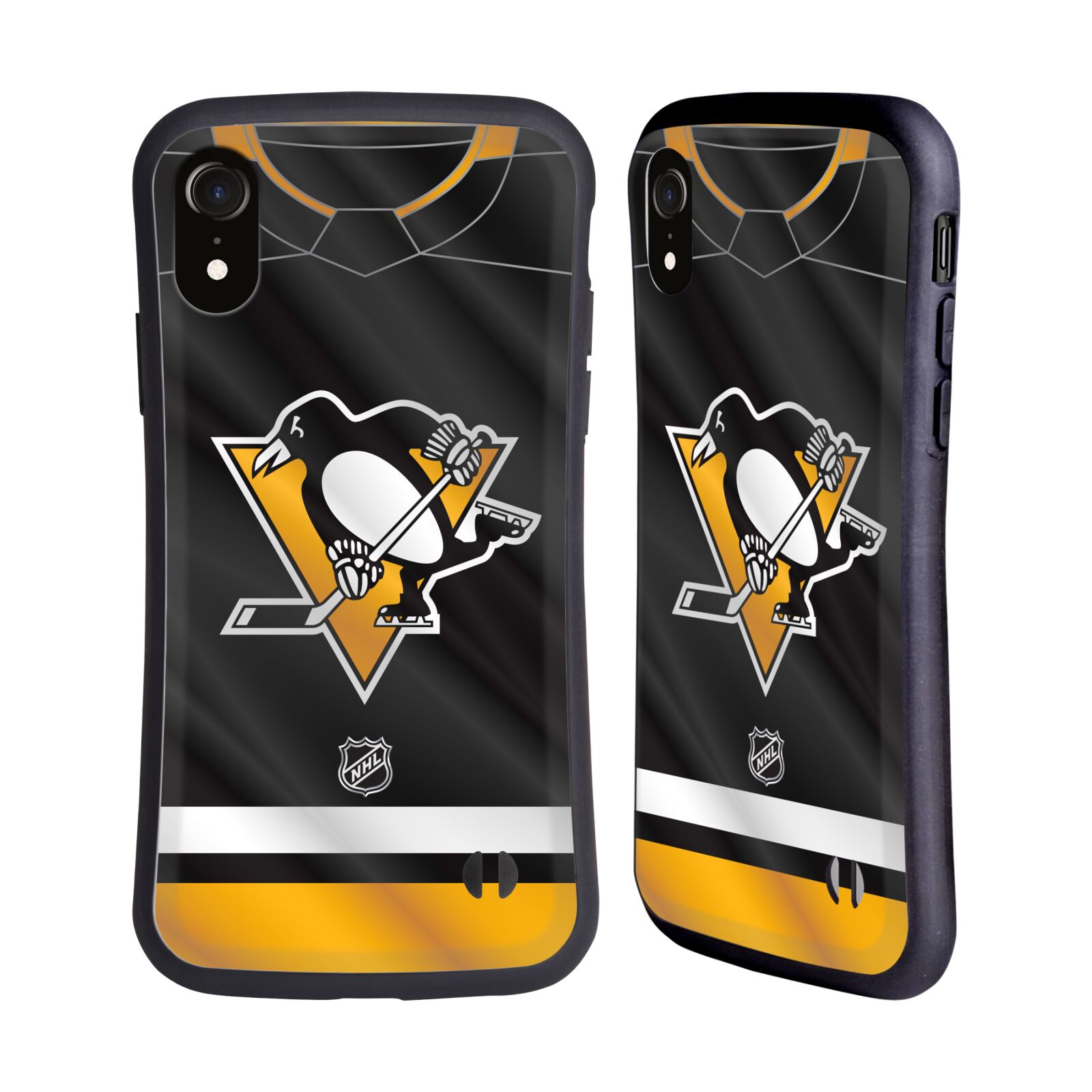 Obal na mobil Apple iPhone XR - HEAD CASE - NHL - Dres logo Pittsburgh Penguins