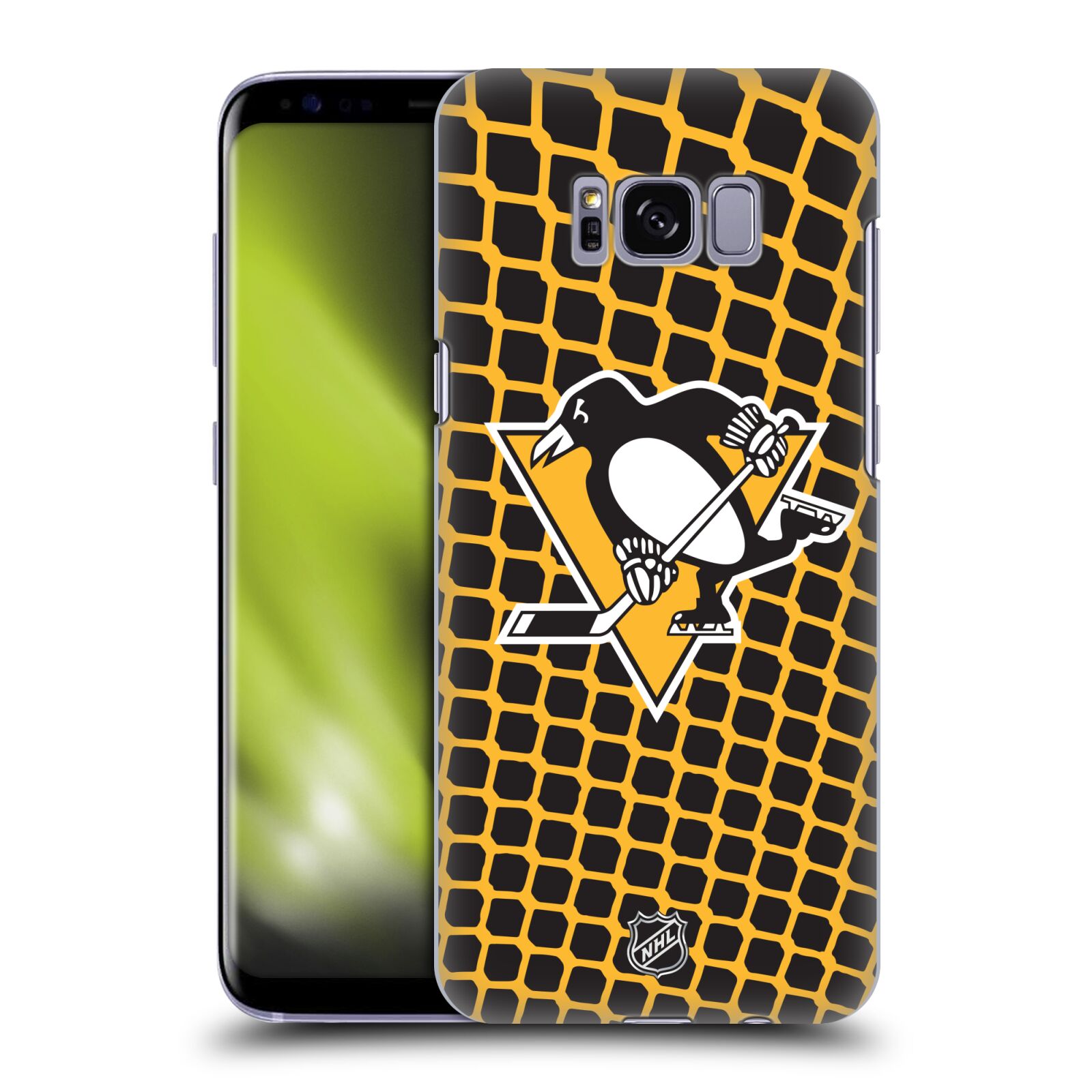 Pouzdro na mobil Samsung Galaxy S8 - HEAD CASE - Hokej NHL - Pittsburgh Penguins - Znak v brance