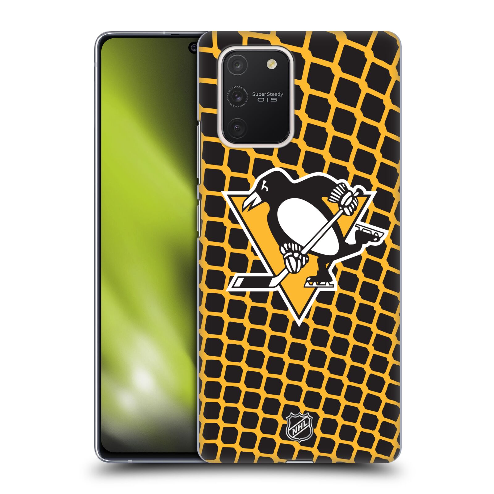 Pouzdro na mobil Samsung Galaxy S10 LITE - HEAD CASE - Hokej NHL - Pittsburgh Penguins - Znak v brance