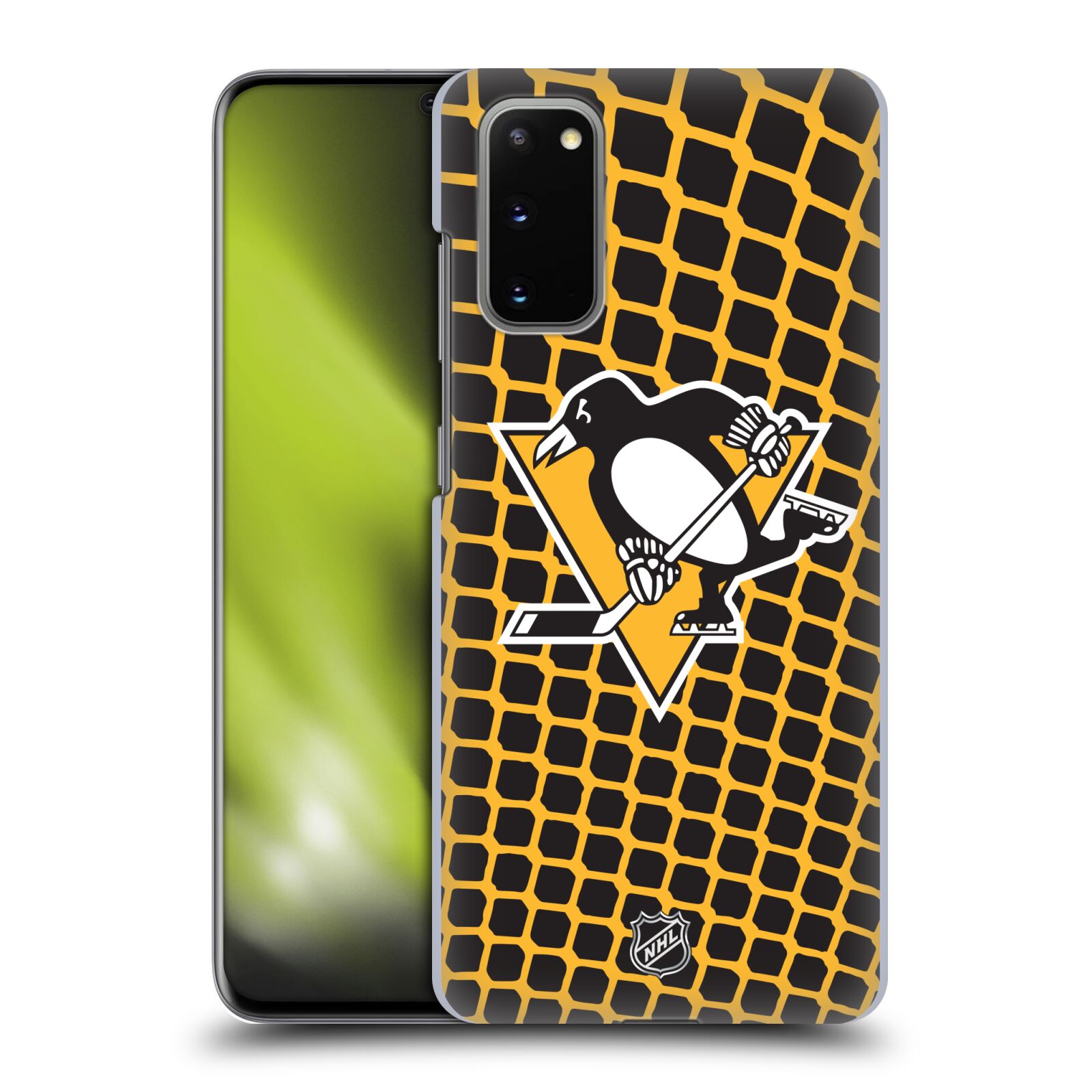 Pouzdro na mobil Samsung Galaxy S20 - HEAD CASE - Hokej NHL - Pittsburgh Penguins - Znak v brance