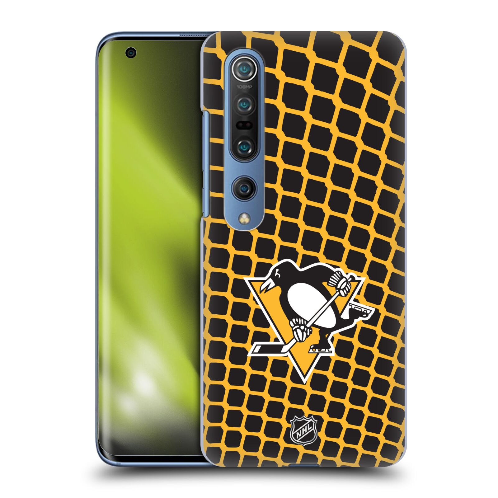 Pouzdro na mobil Xiaomi  Mi 10 5G / Mi 10 5G PRO - HEAD CASE - Hokej NHL - Pittsburgh Penguins - Znak v brance