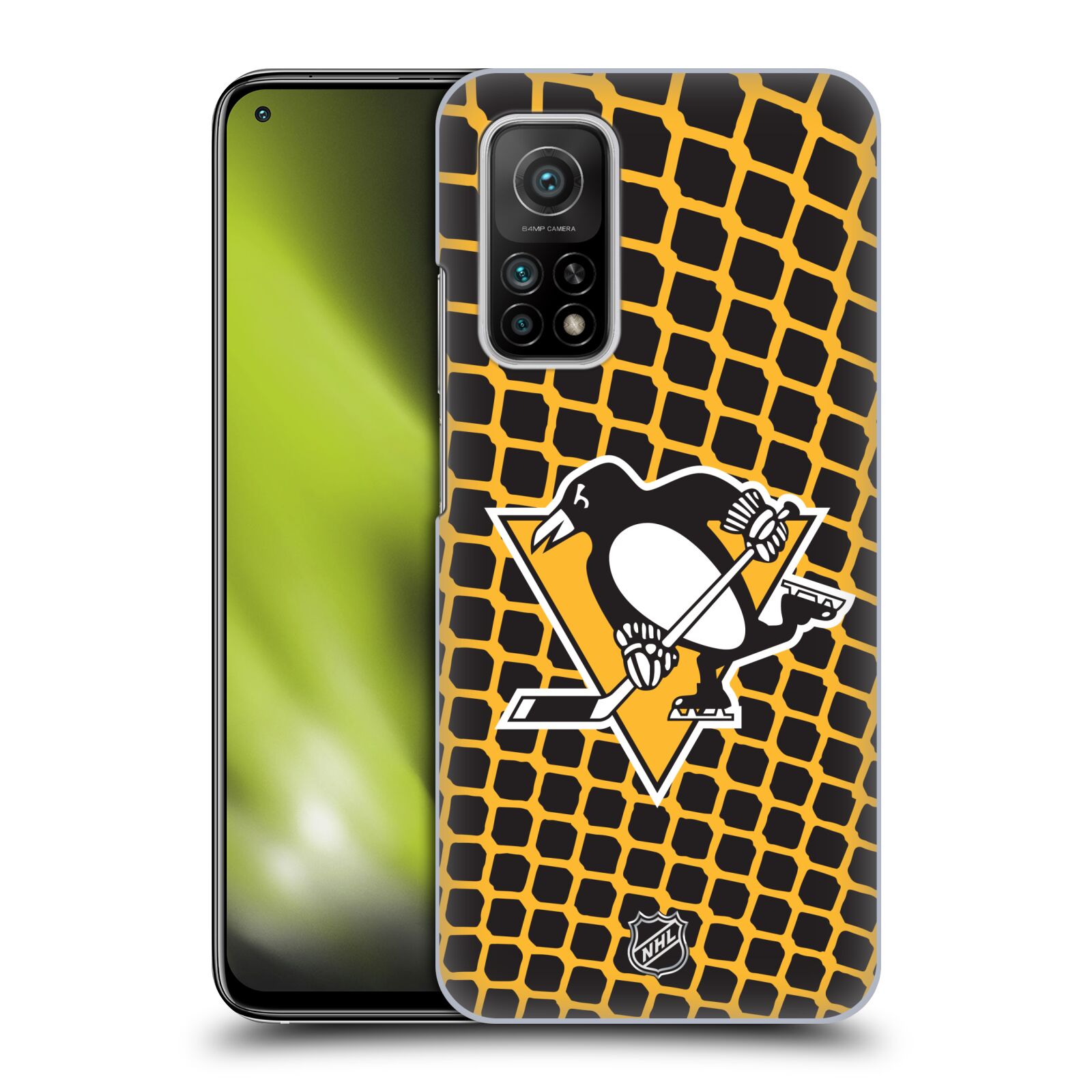 Pouzdro na mobil Xiaomi  Mi 10T / Mi 10T PRO - HEAD CASE - Hokej NHL - Pittsburgh Penguins - Znak v brance