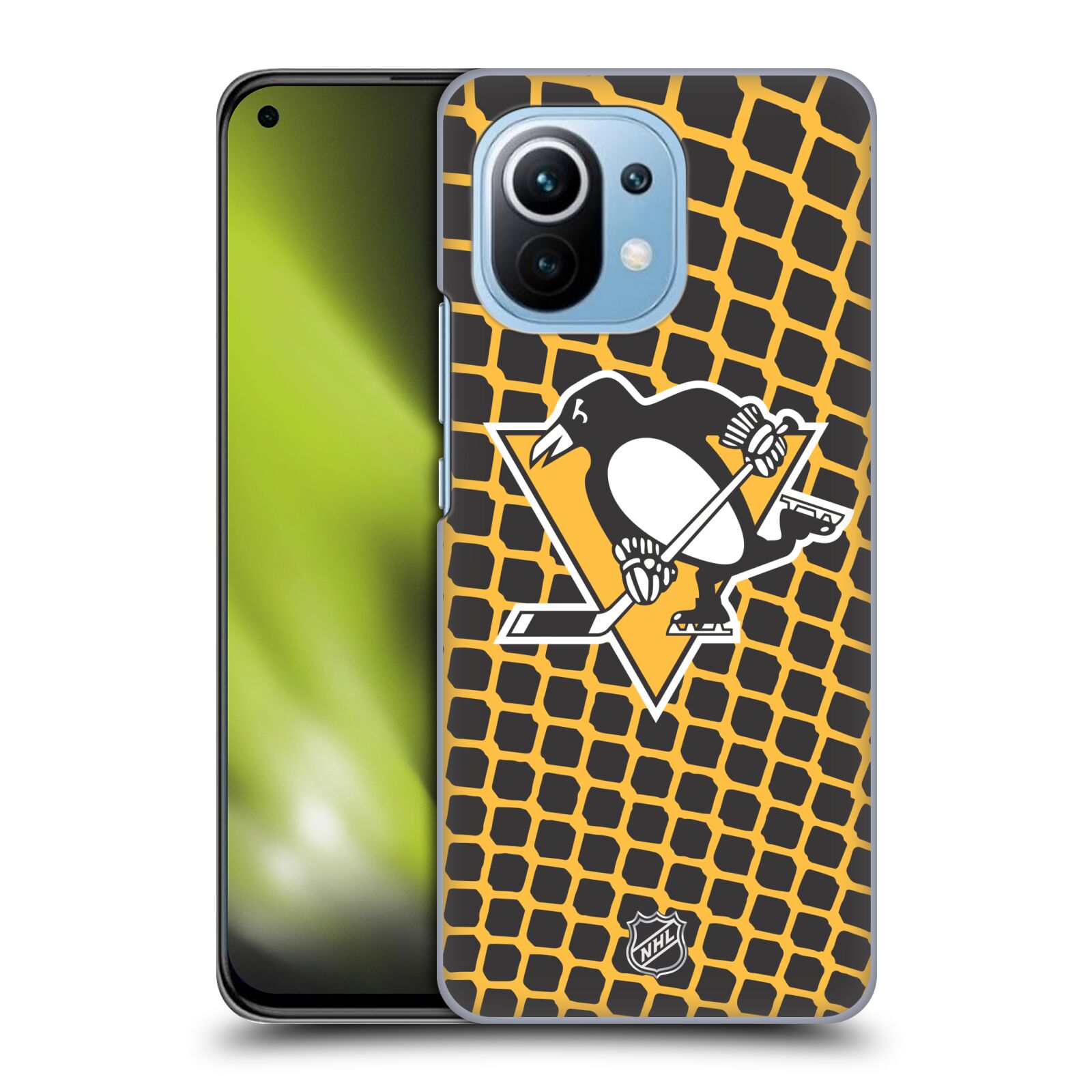 Pouzdro na mobil Xiaomi  Mi 11 - HEAD CASE - Hokej NHL - Pittsburgh Penguins - Znak v brance