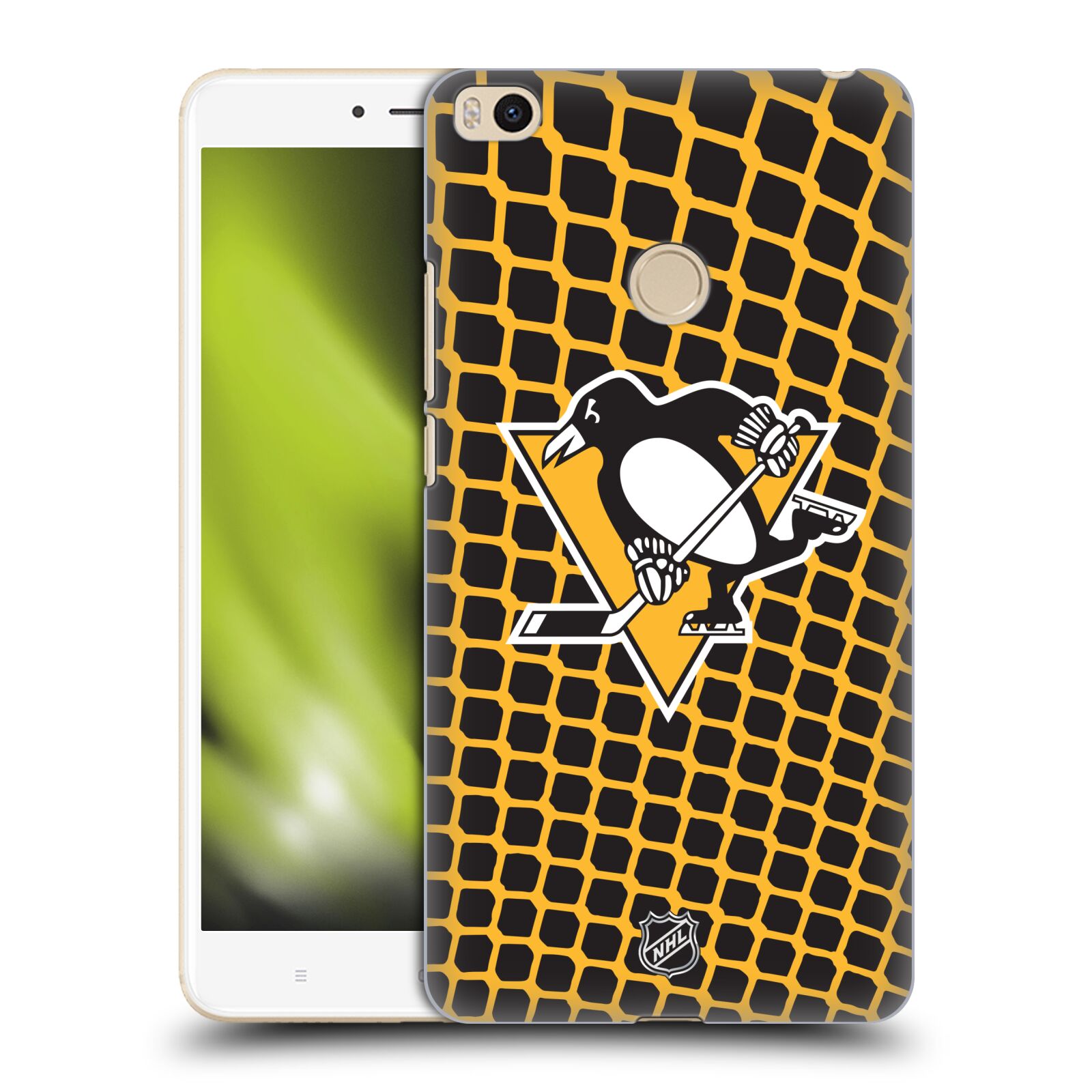Pouzdro na mobil Xiaomi Mi Max 2 - HEAD CASE - Hokej NHL - Pittsburgh Penguins - Znak v brance