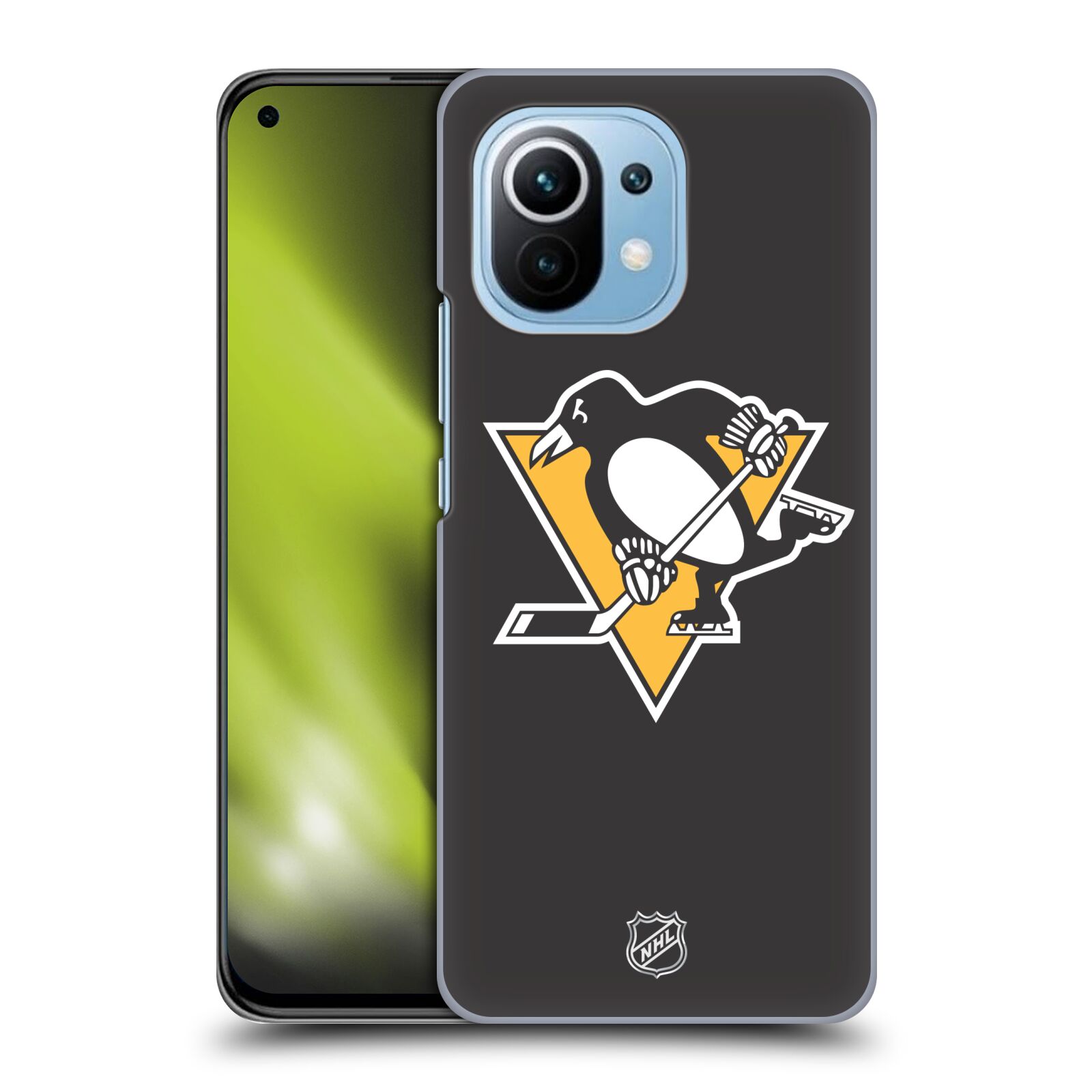 Pouzdro na mobil Xiaomi  Mi 11 - HEAD CASE - Hokej NHL - Pittsburgh Penguins - černé pozadí znak
