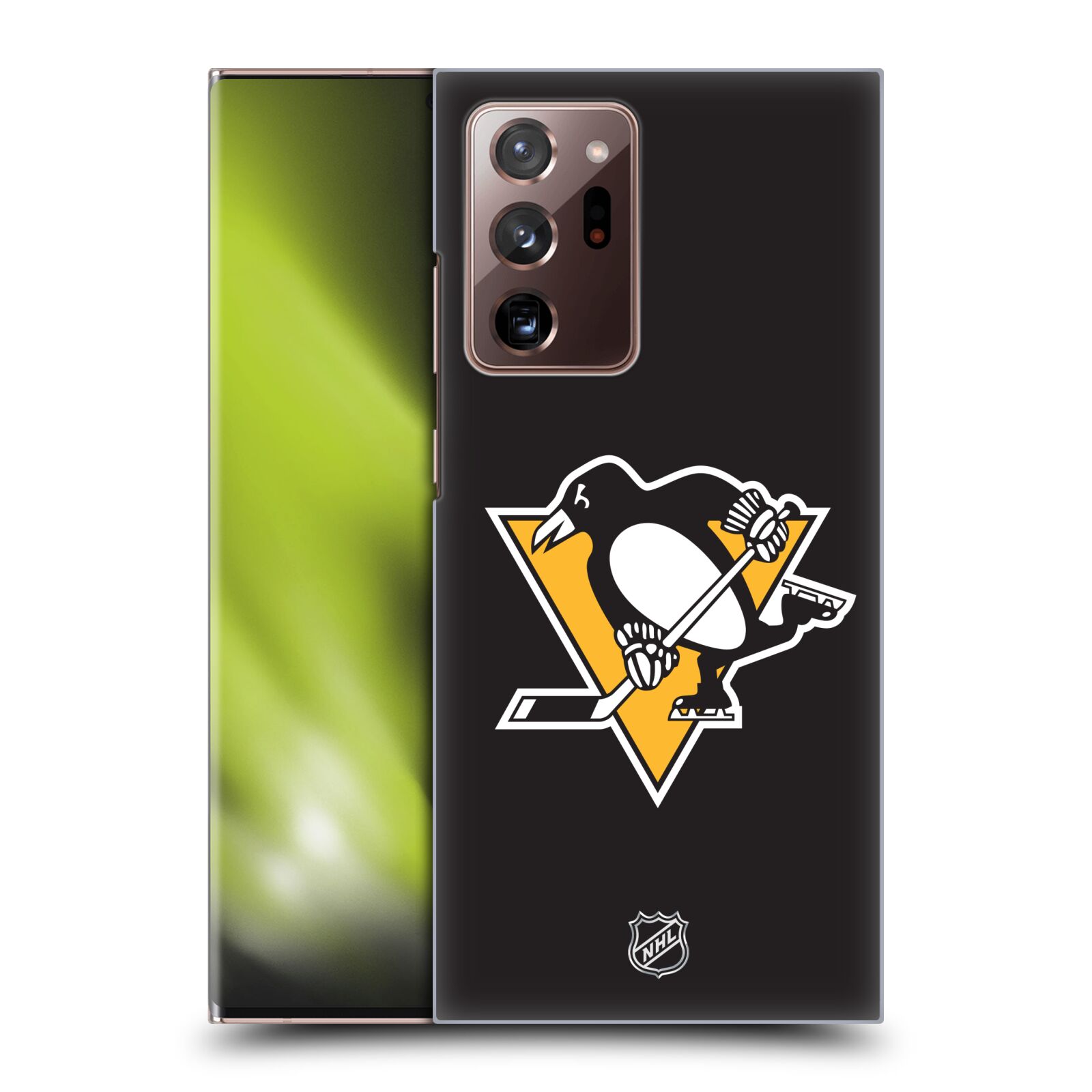 Pouzdro na mobil Samsung Galaxy Note 20 ULTRA - HEAD CASE - Hokej NHL - Pittsburgh Penguins - černé pozadí znak