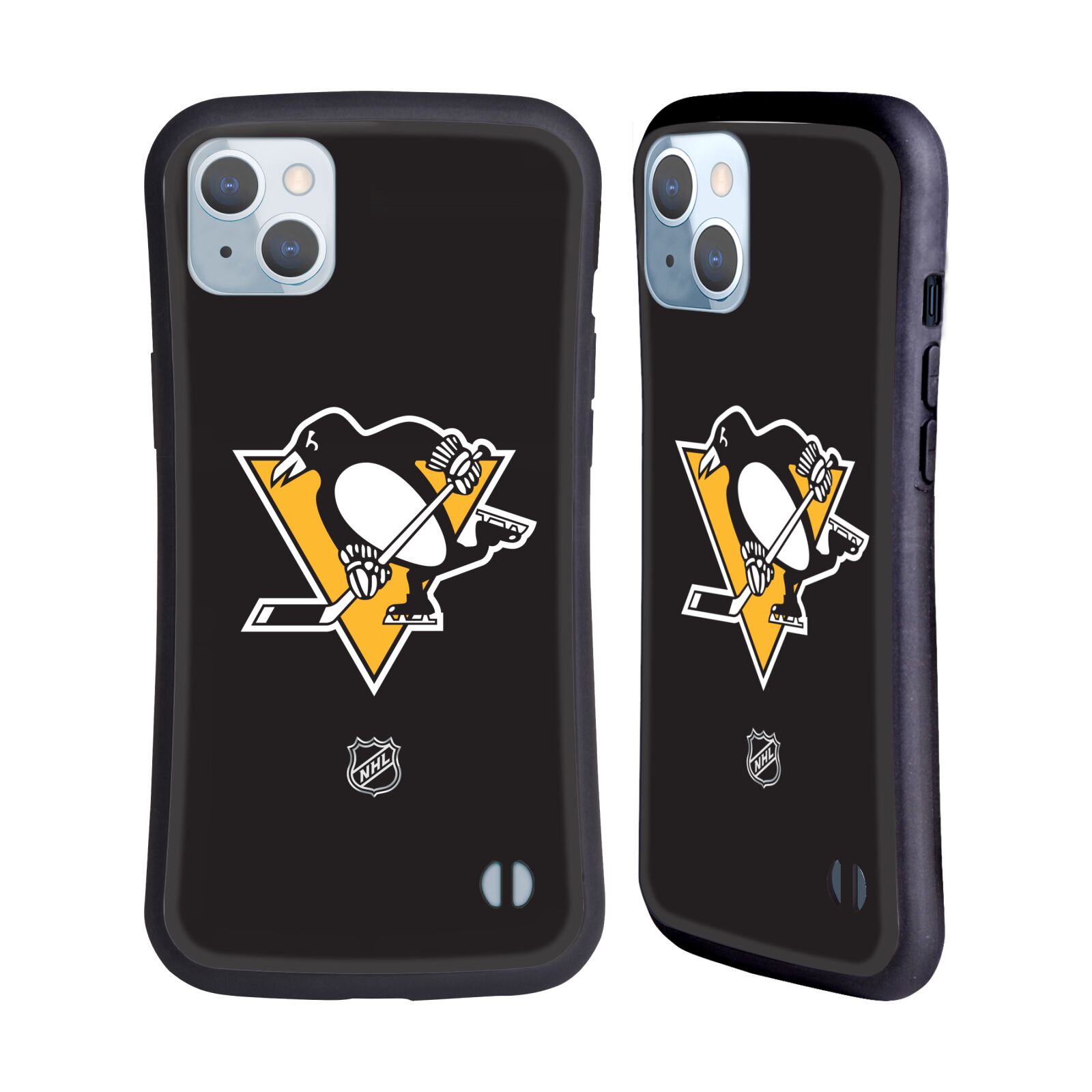 Obal na mobil Apple iPhone 14 PLUS - HEAD CASE - NHL - Pittsburgh Penguins čistý znak