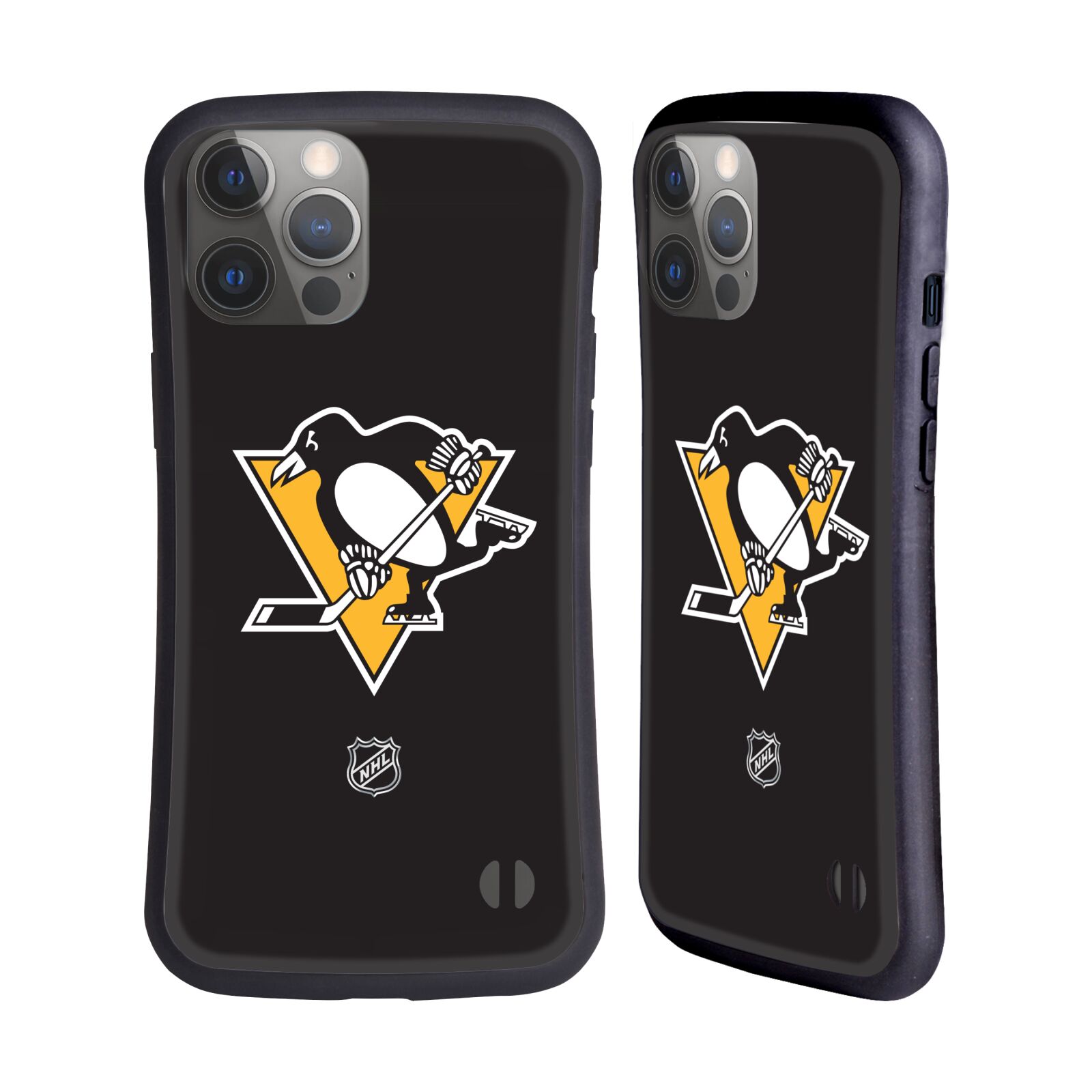 Obal na mobil Apple iPhone 14 PRO MAX - HEAD CASE - NHL - Pittsburgh Penguins čistý znak