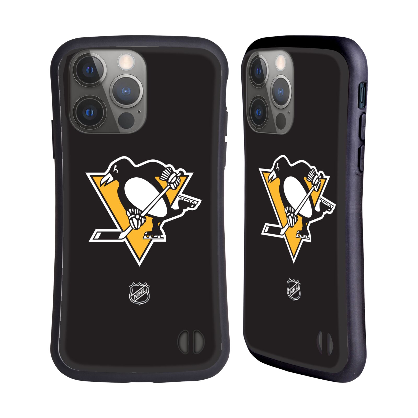 Obal na mobil Apple iPhone 14 PRO - HEAD CASE - NHL - Pittsburgh Penguins čistý znak