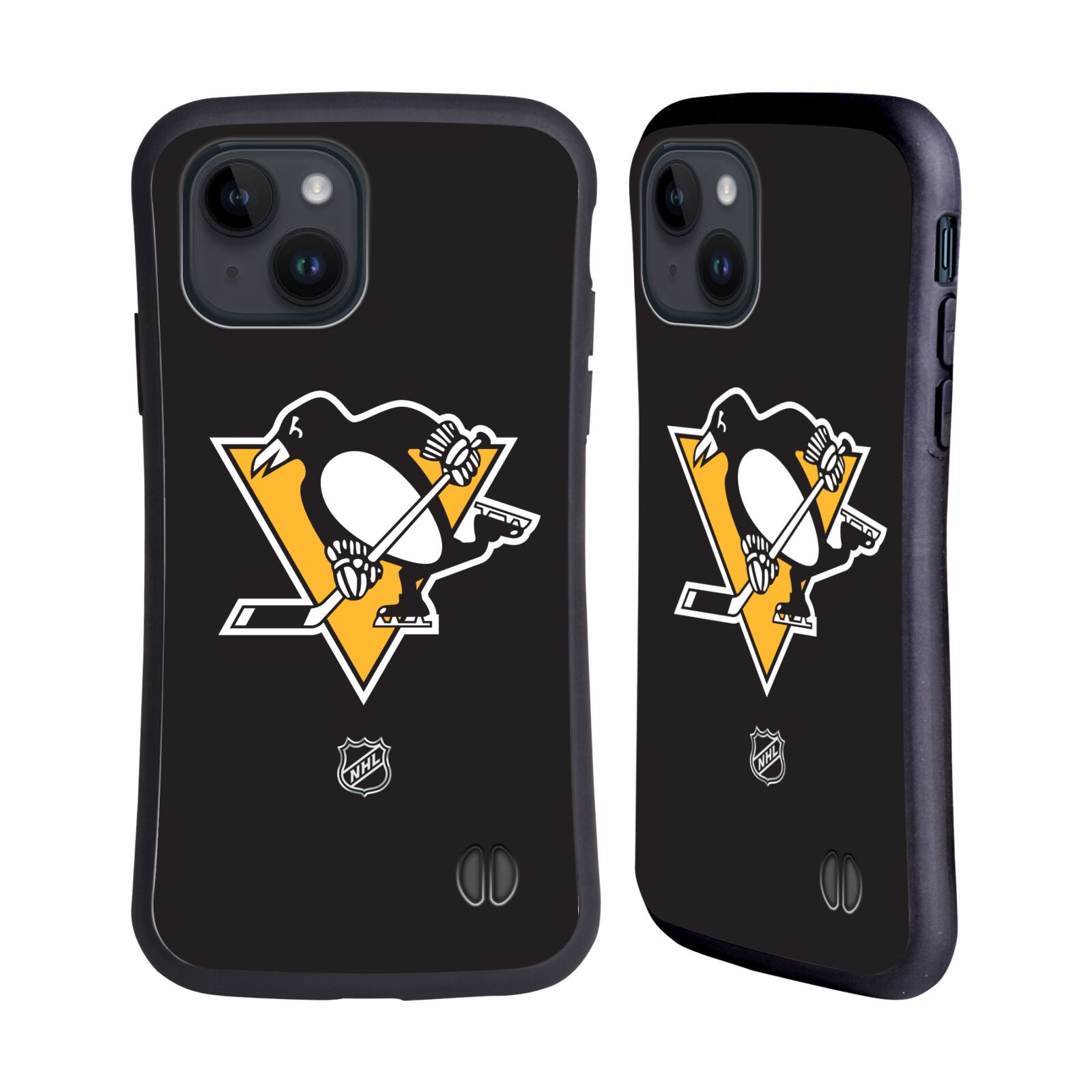 Obal na mobil Apple iPhone 15 - HEAD CASE - NHL - Pittsburgh Penguins čistý znak