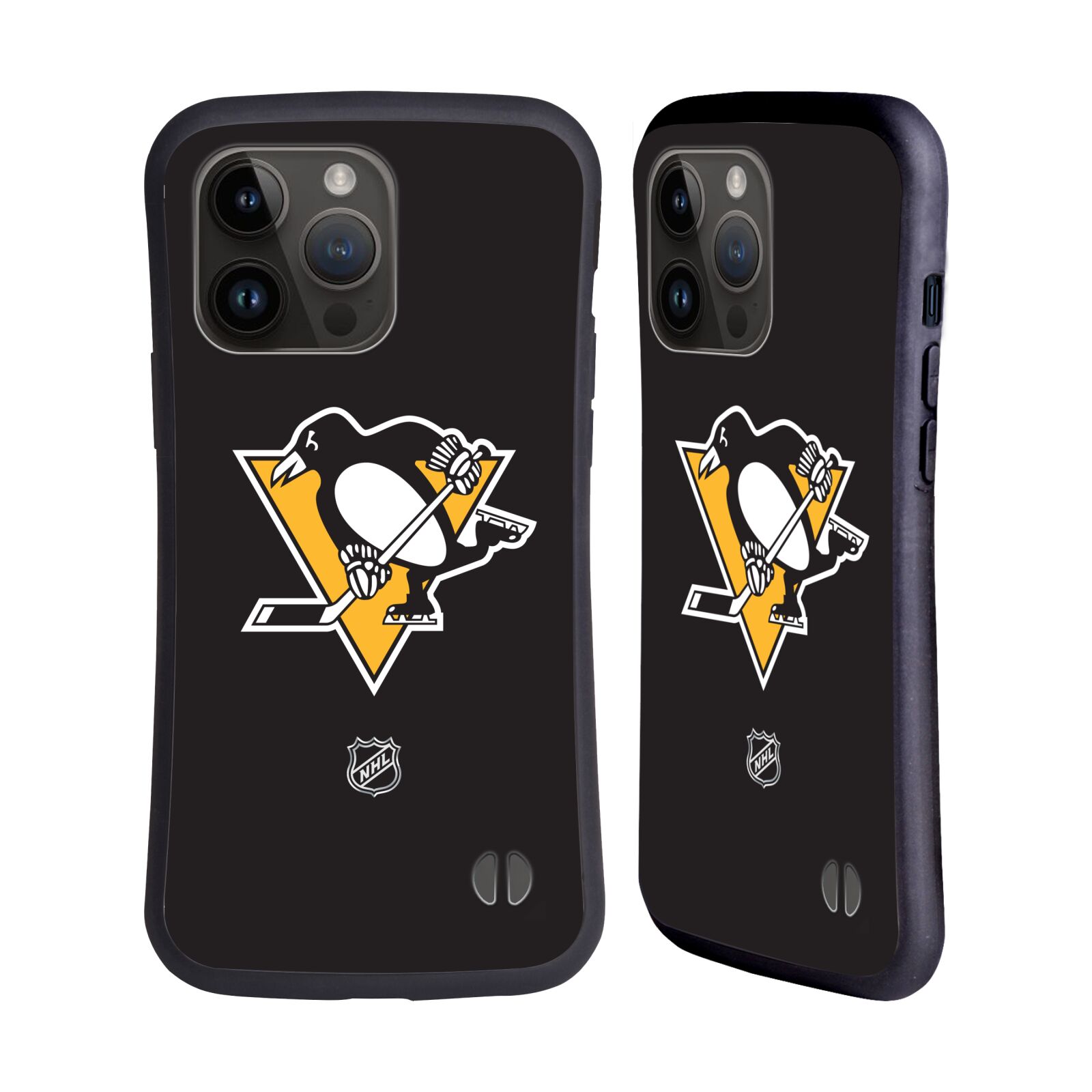 Obal na mobil Apple iPhone 15 PRO MAX - HEAD CASE - NHL - Pittsburgh Penguins čistý znak