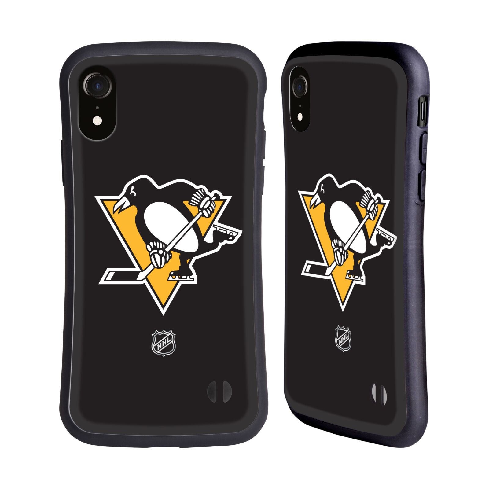 Obal na mobil Apple iPhone XR - HEAD CASE - NHL - Pittsburgh Penguins čistý znak