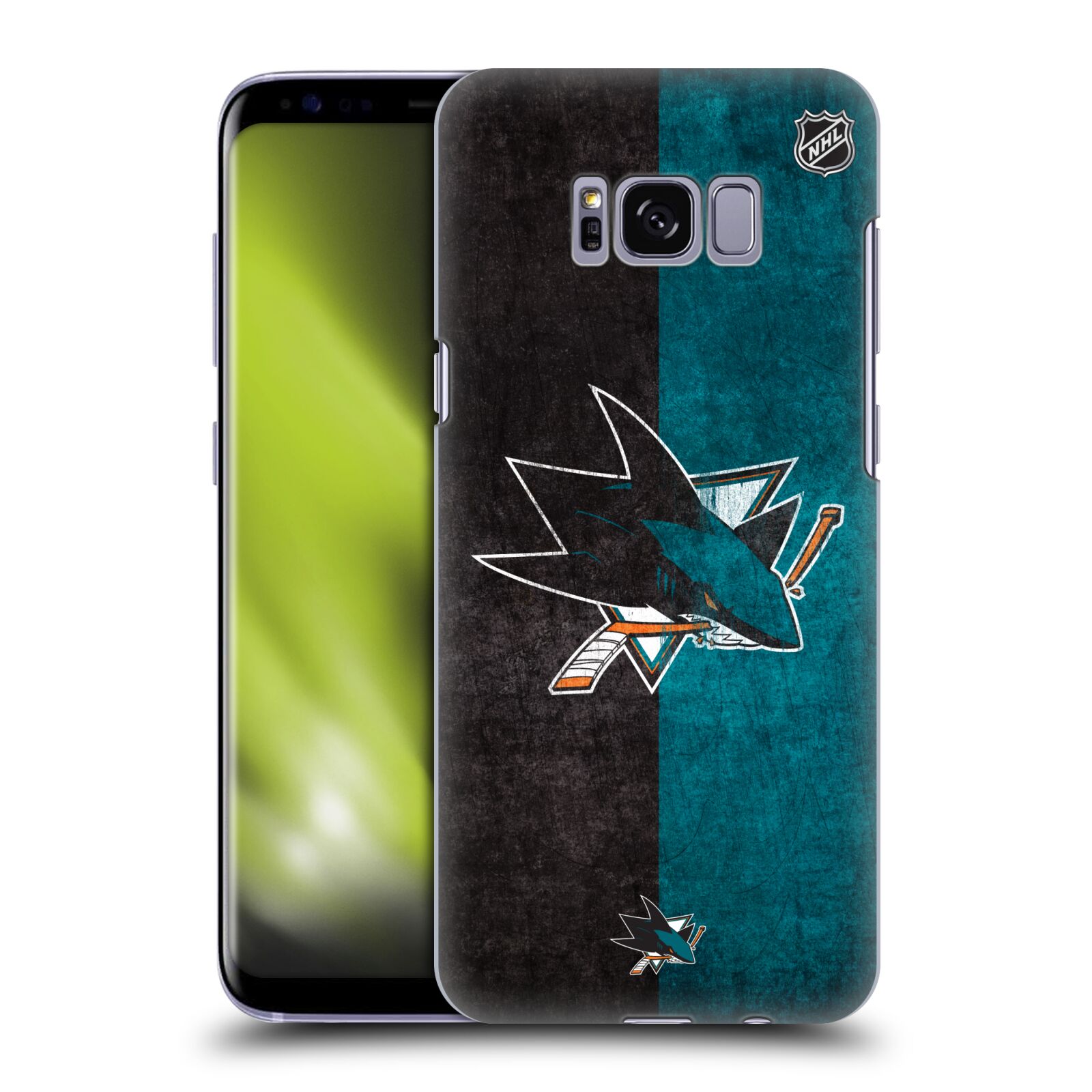 Pouzdro na mobil Samsung Galaxy S8 - HEAD CASE - Hokej NHL - San Jose Sharks - Znak dva pruhy