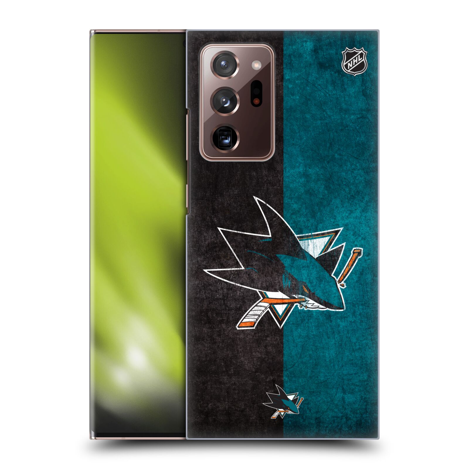 Pouzdro na mobil Samsung Galaxy Note 20 ULTRA - HEAD CASE - Hokej NHL - San Jose Sharks - Znak dva pruhy